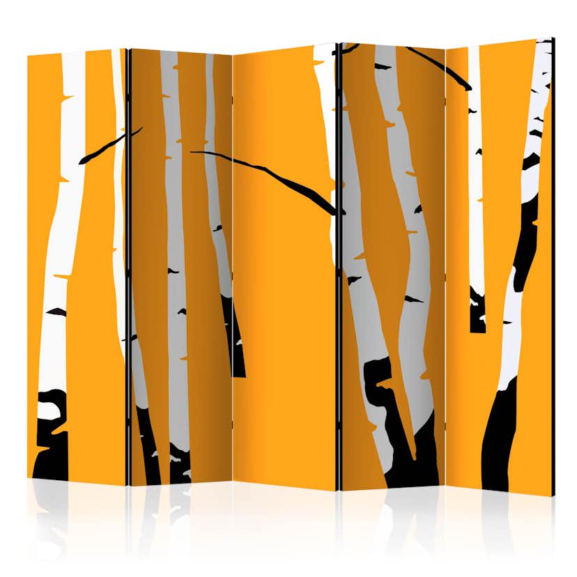 Rumsavdelare Arkiio Birches on the Orange Background II 225x172 cm