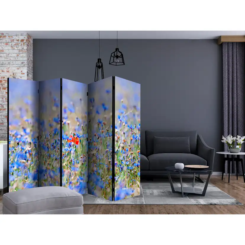 Rumsavdelare Arkiio A Sky-colored Meadow Cornflowers II 225x172 cm