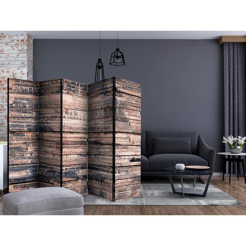 Rumsavdelare Arkiio Burnt Boards II 225x172 cm