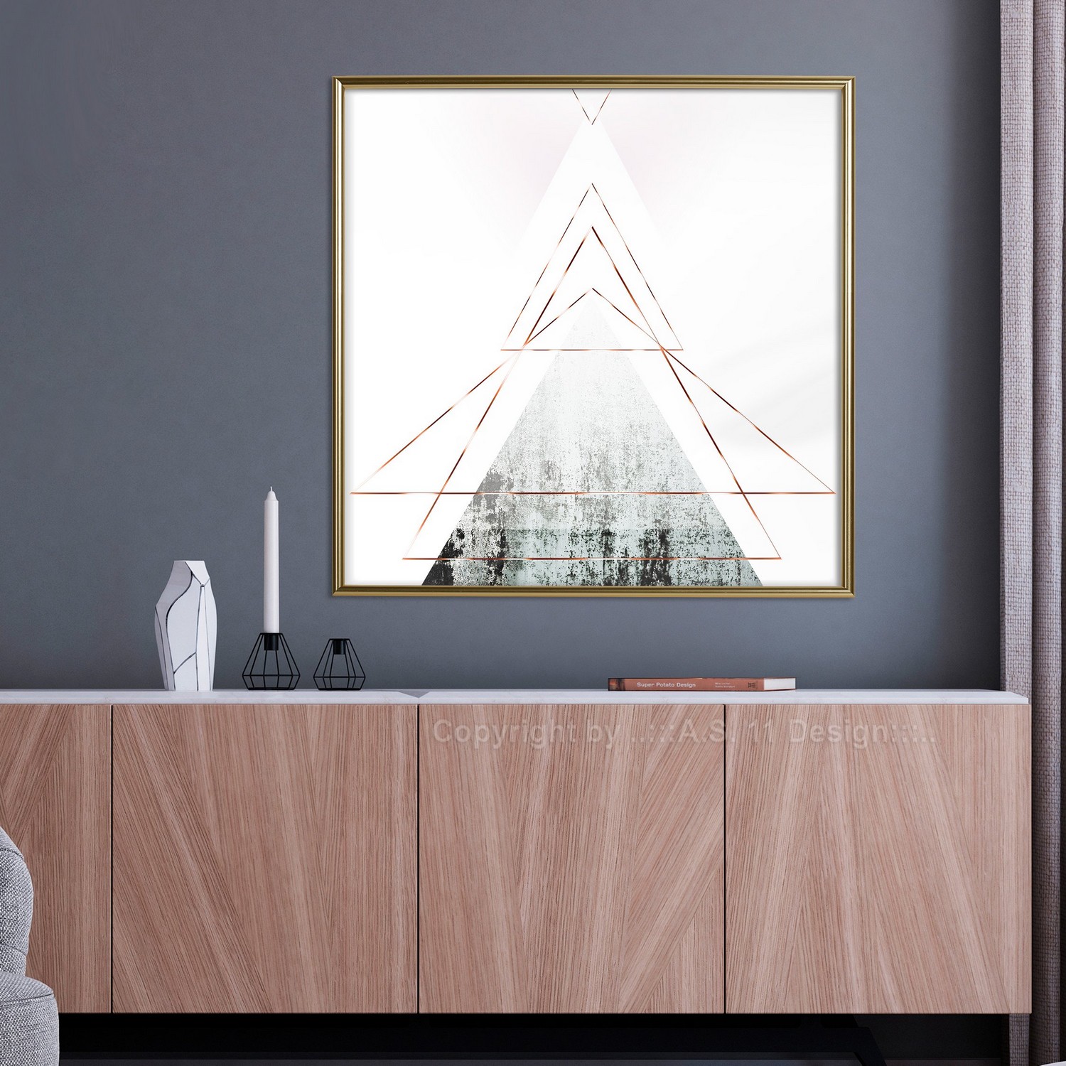 Poster Artgeist Affisch Geometric Abstraction