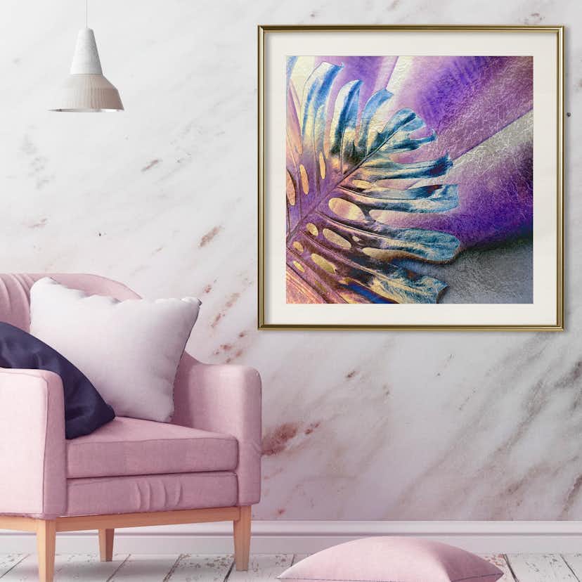 Poster Artgeist Affisch Colourful Monstera