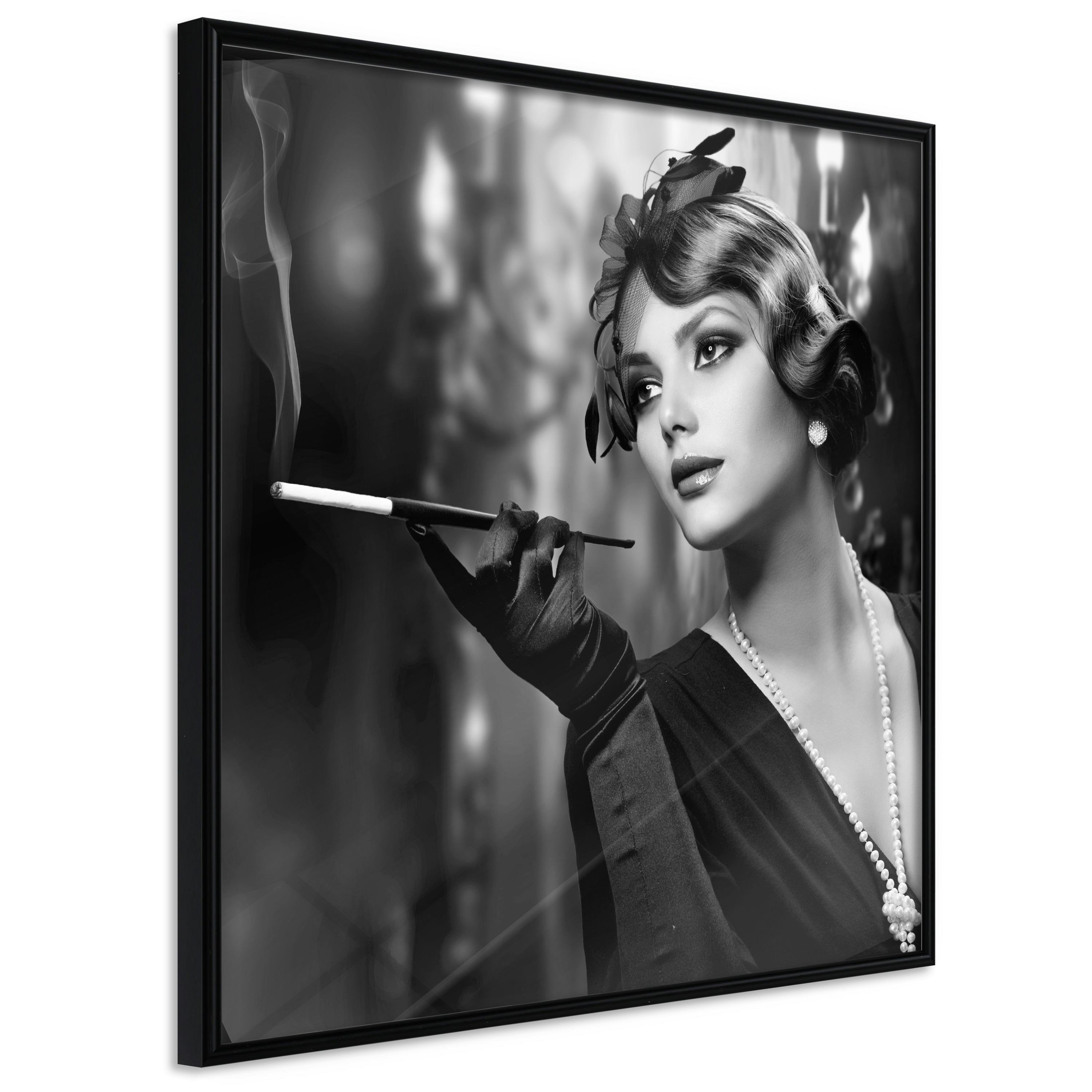 Poster Artgeist Affisch Lady with Cigarette