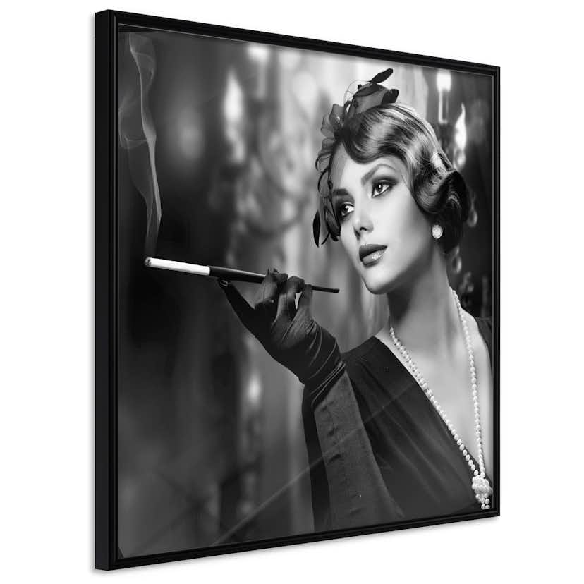 Poster Artgeist Affisch Lady with Cigarette