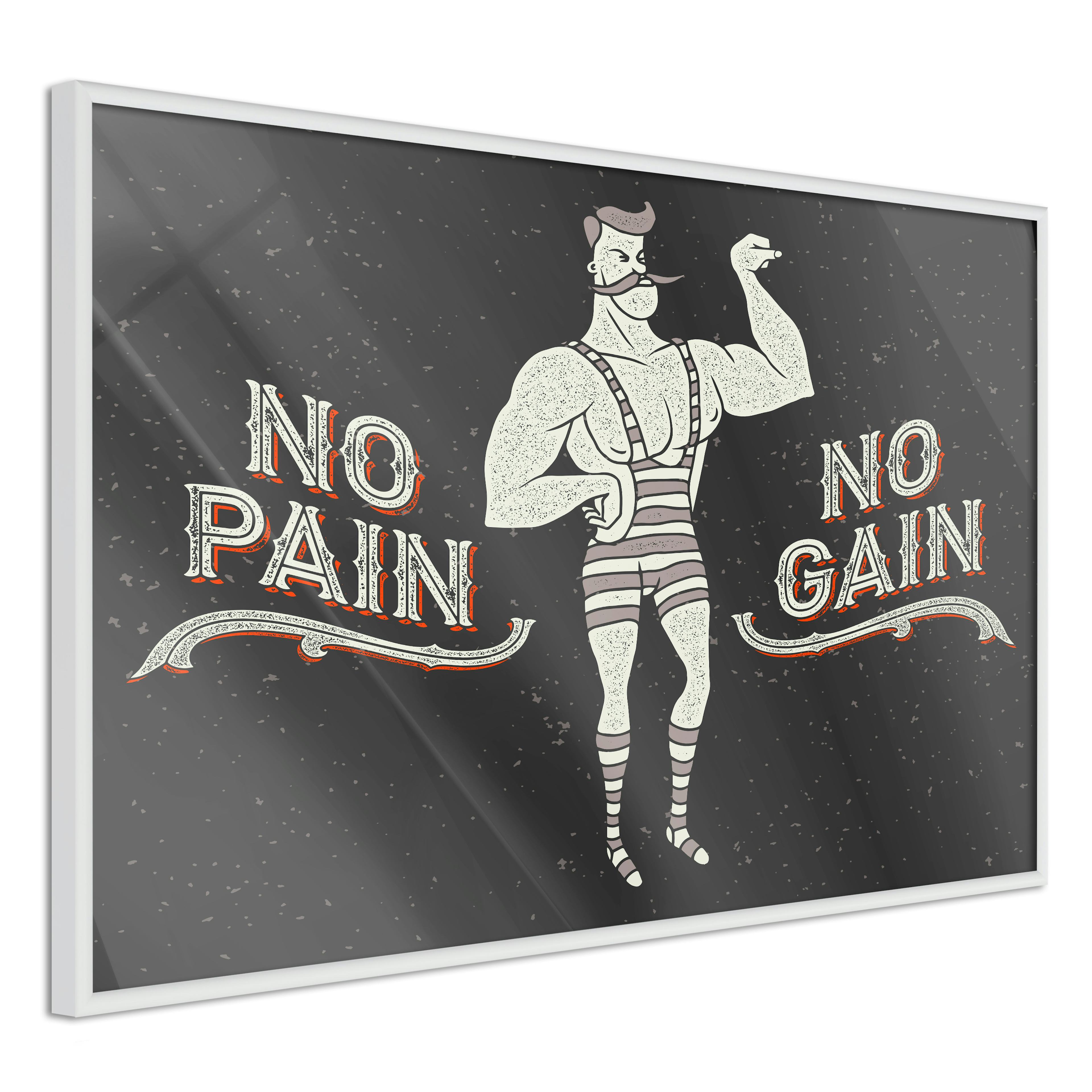 Poster Artgeist Affisch No Pain No Gain