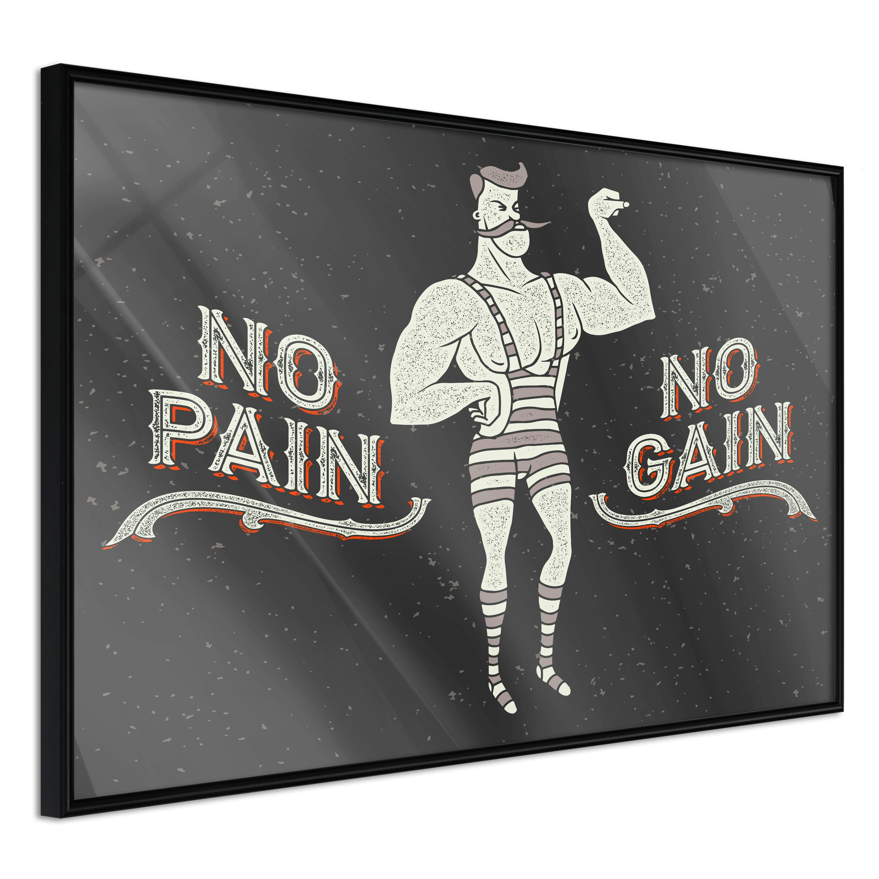 Poster Artgeist Affisch No Pain No Gain