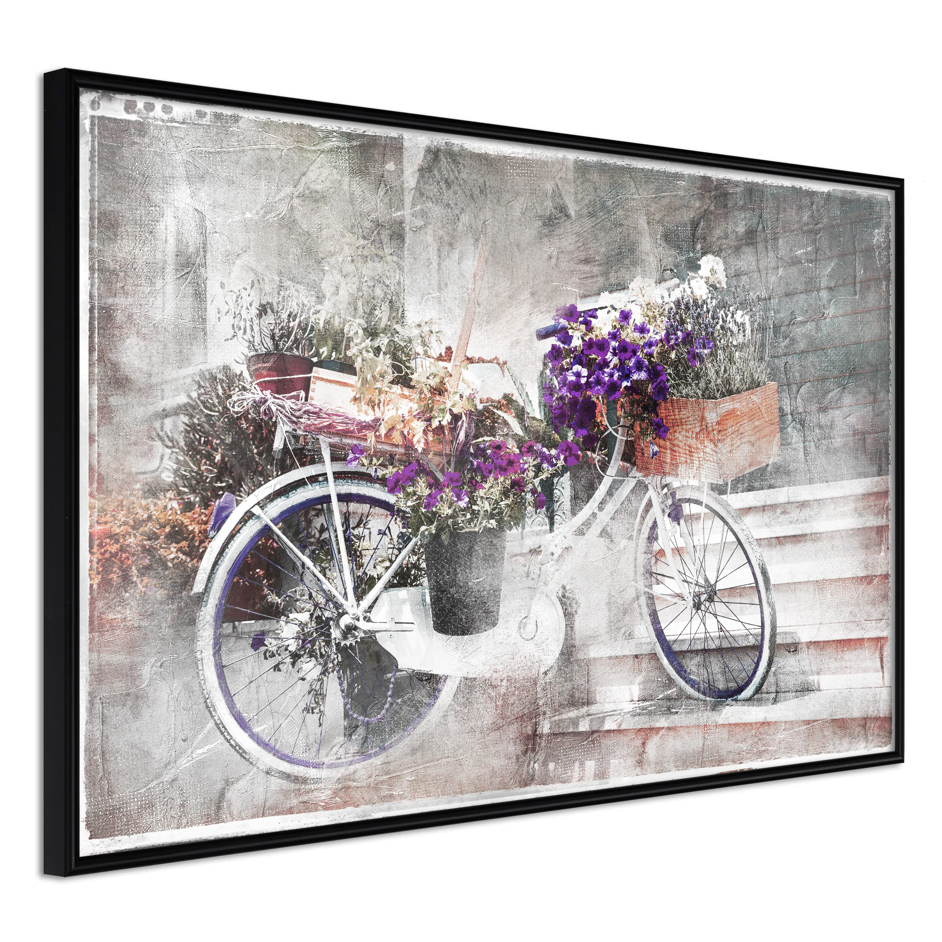 Poster Artgeist Affisch Floral Bike