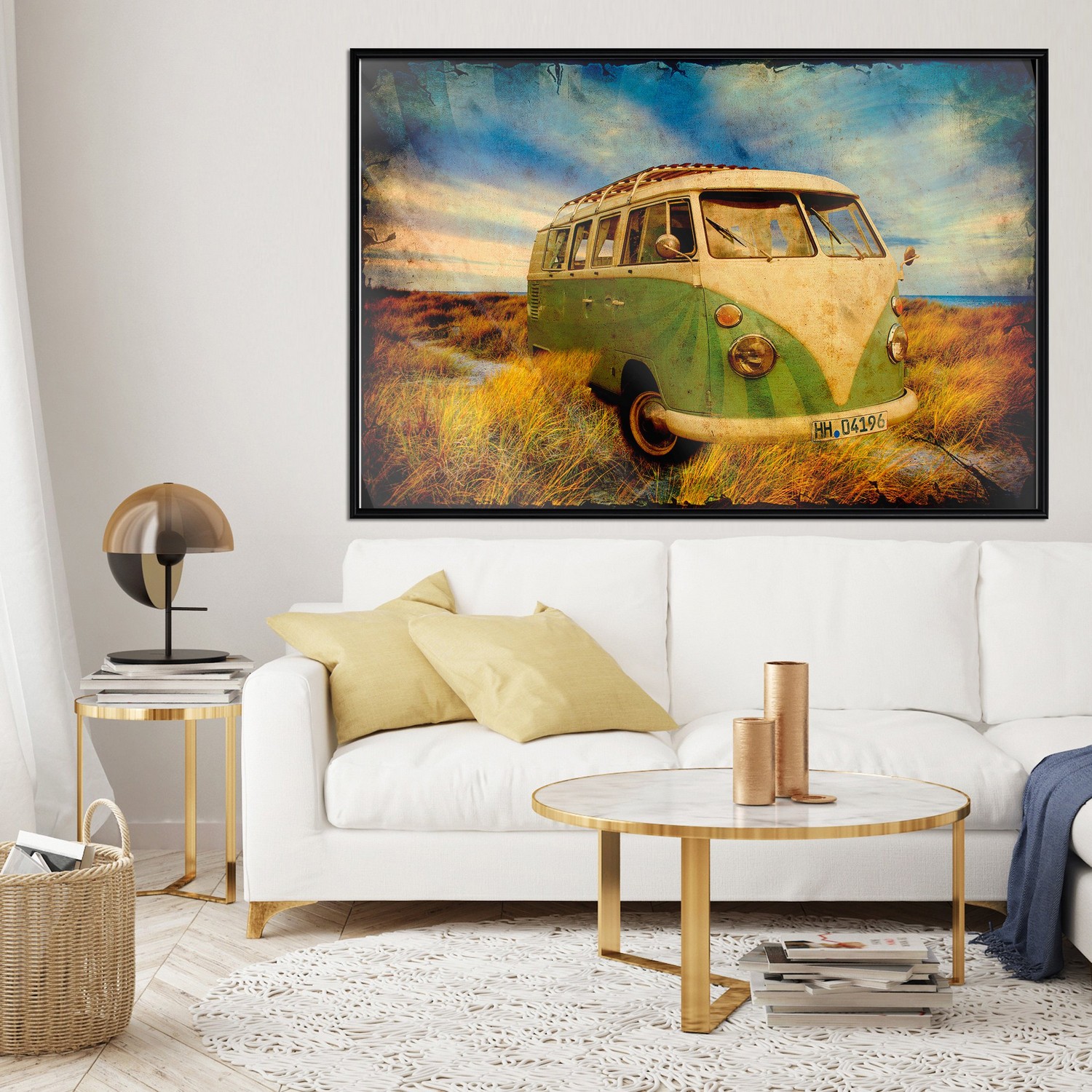 Poster Artgeist Affisch Retro Bus