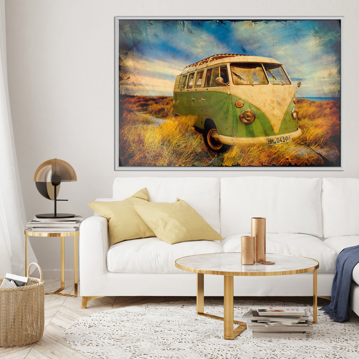 Poster Artgeist Affisch Retro Bus