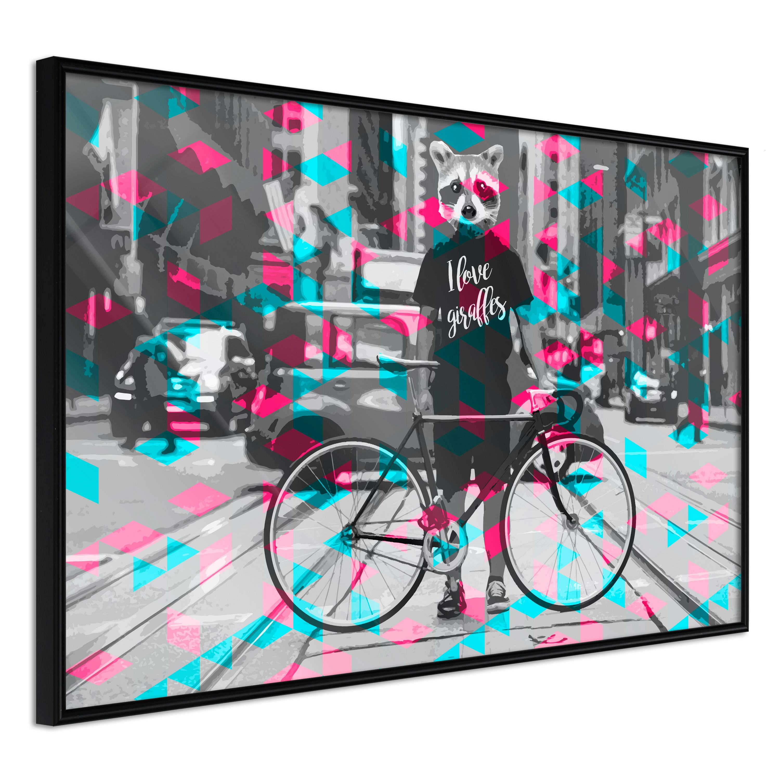 Poster Artgeist Affisch I Love Giraffes