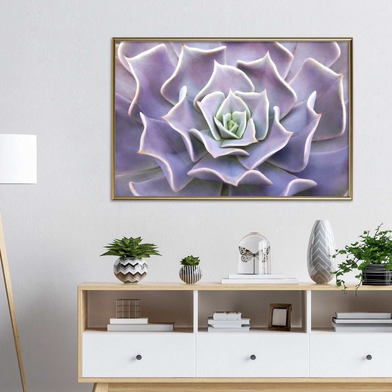 Poster Artgeist Affisch Purple Succulent