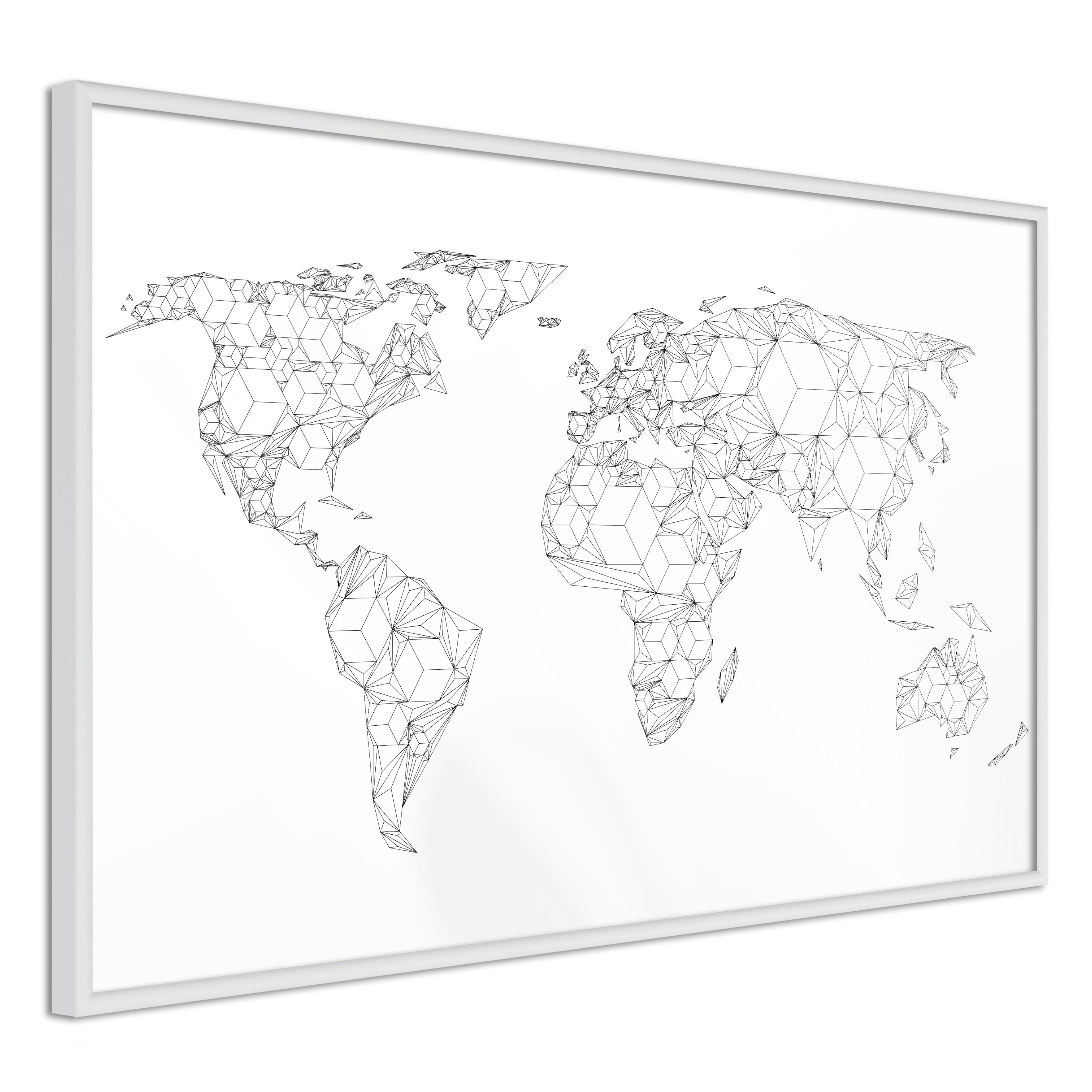 Poster Artgeist Affisch Geometric Map