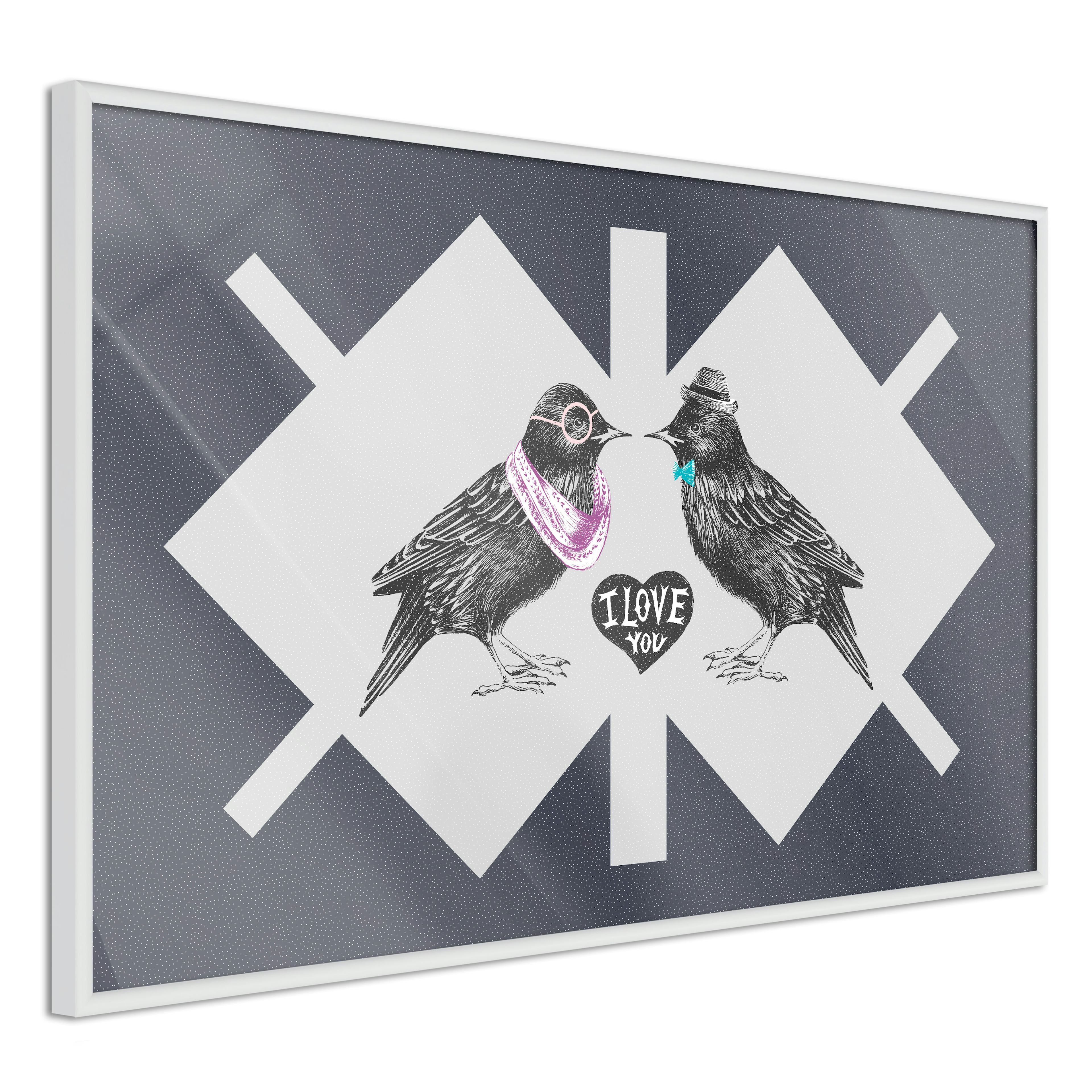 Poster Artgeist Affisch Couple of Starlings