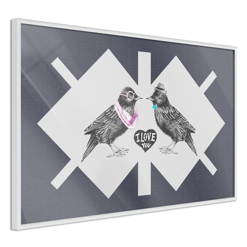 Poster Artgeist Affisch Couple of Starlings