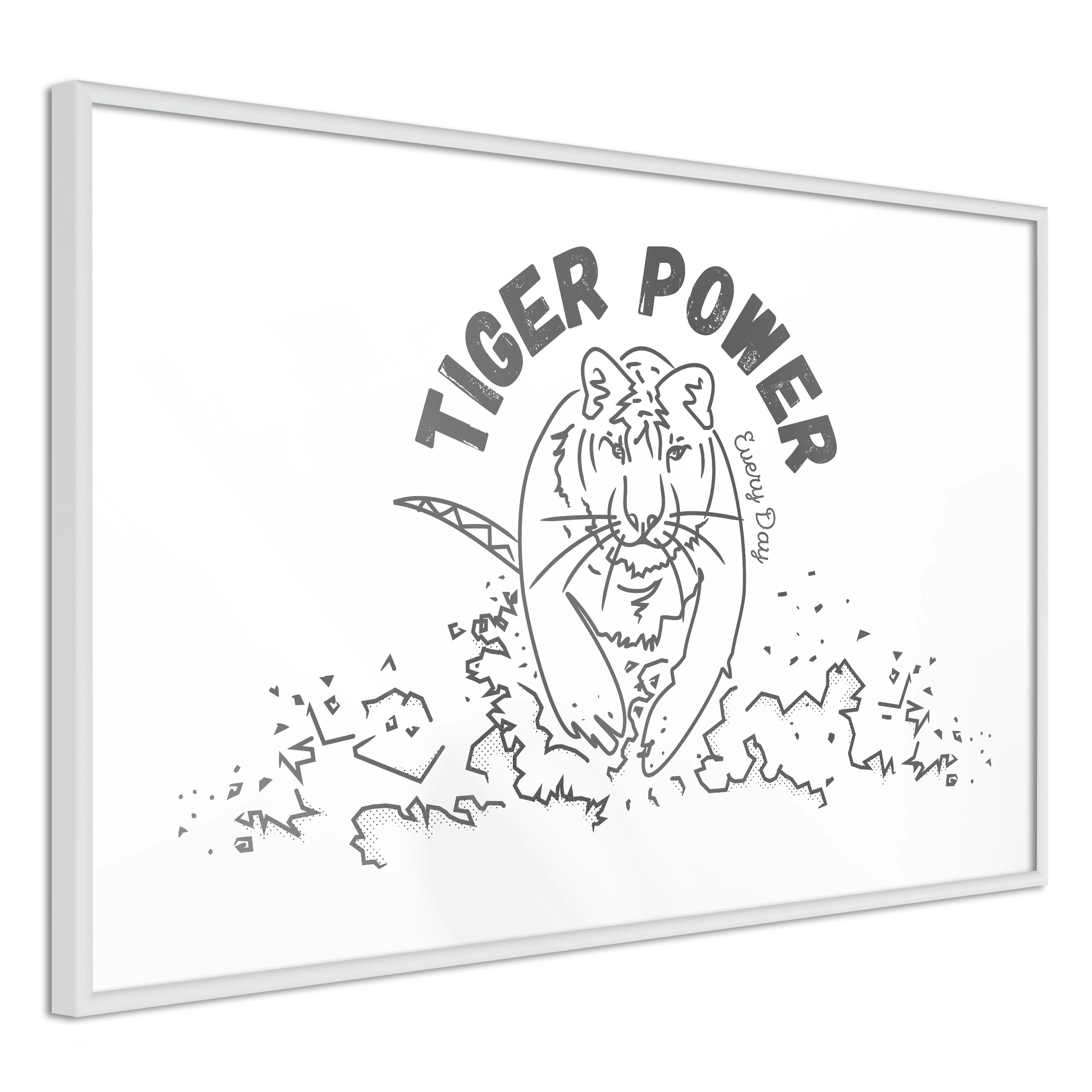 Poster Artgeist Affisch Tiger Power