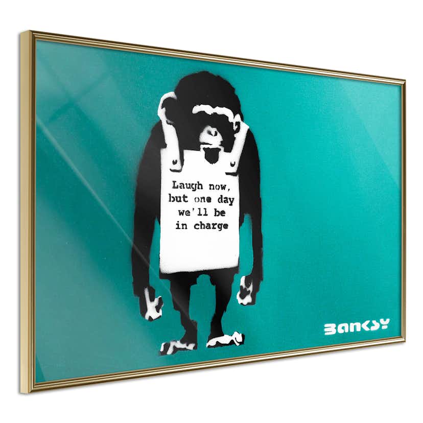 Poster Artgeist Affisch Angry Monkey