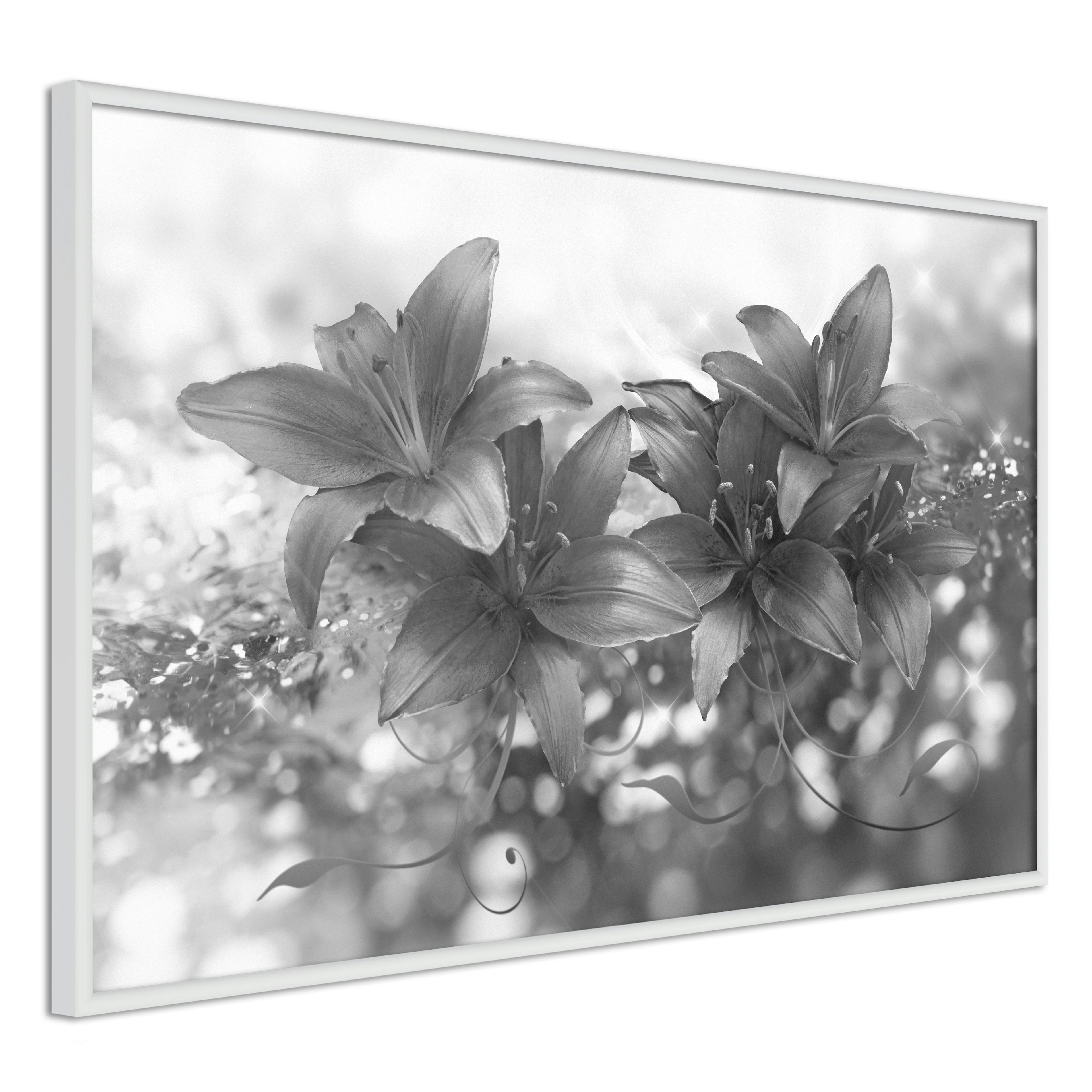 Poster Artgeist Affisch Silver Bouquet
