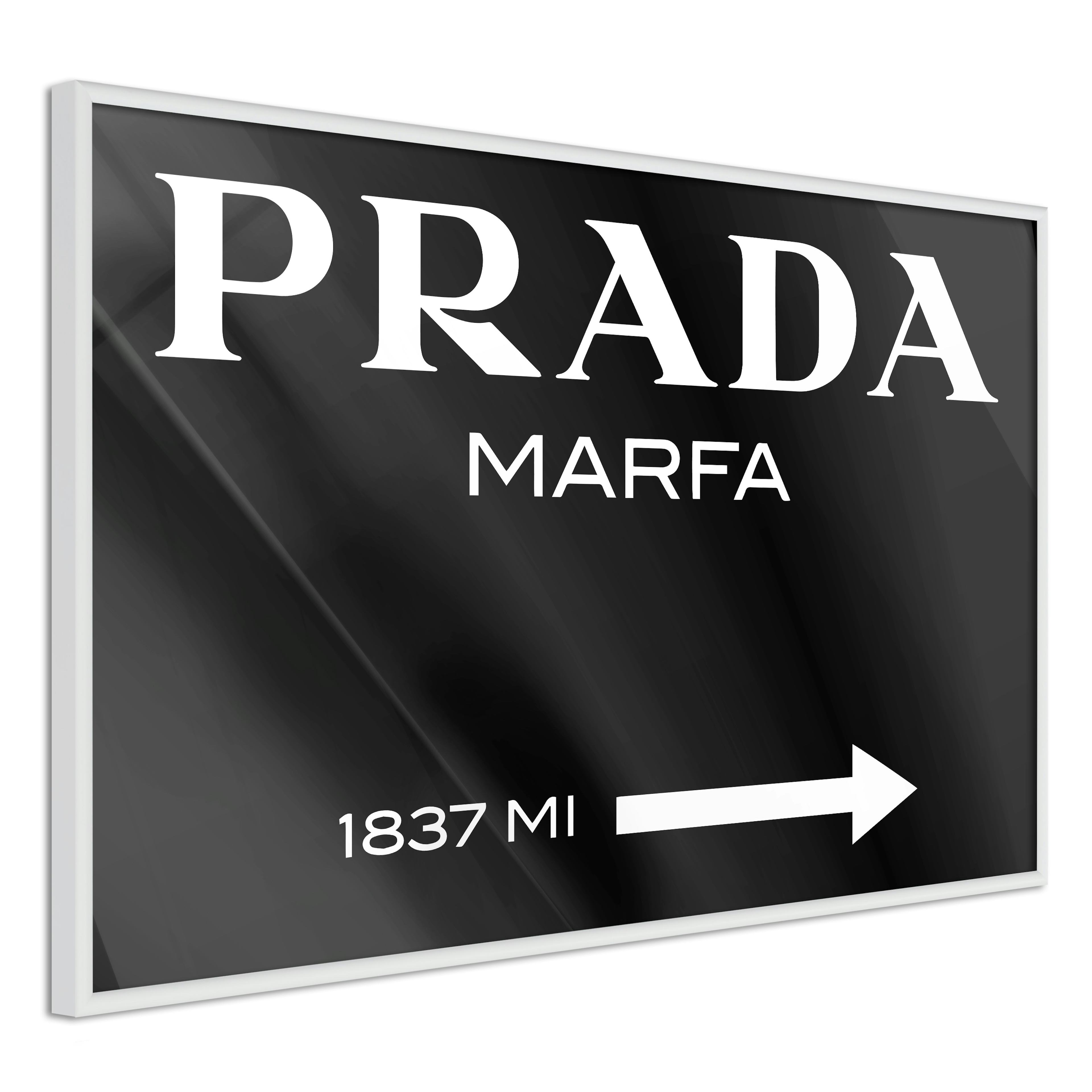 Poster Artgeist Affisch Prada in Black
