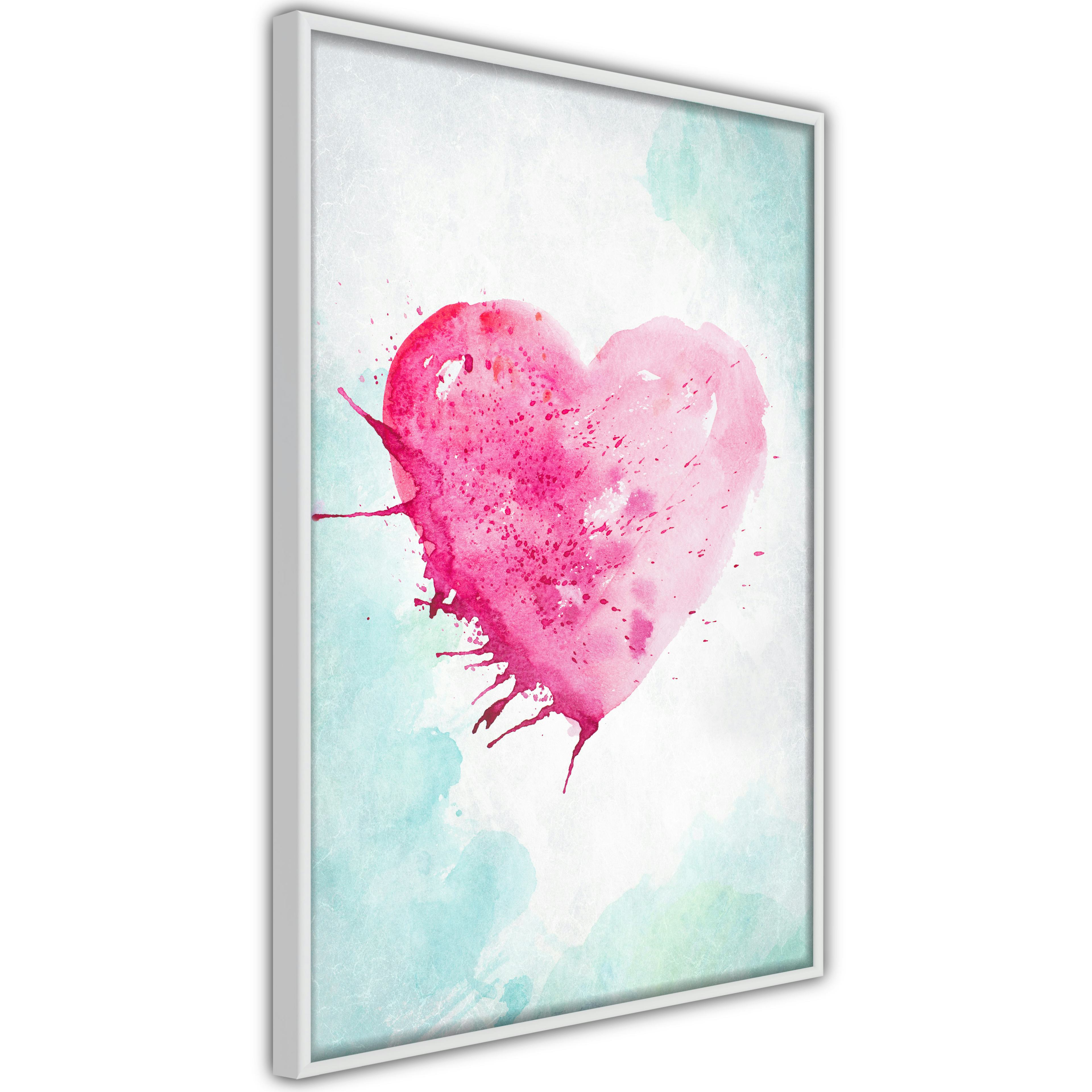 Poster Artgeist Affisch Watercolour Heart