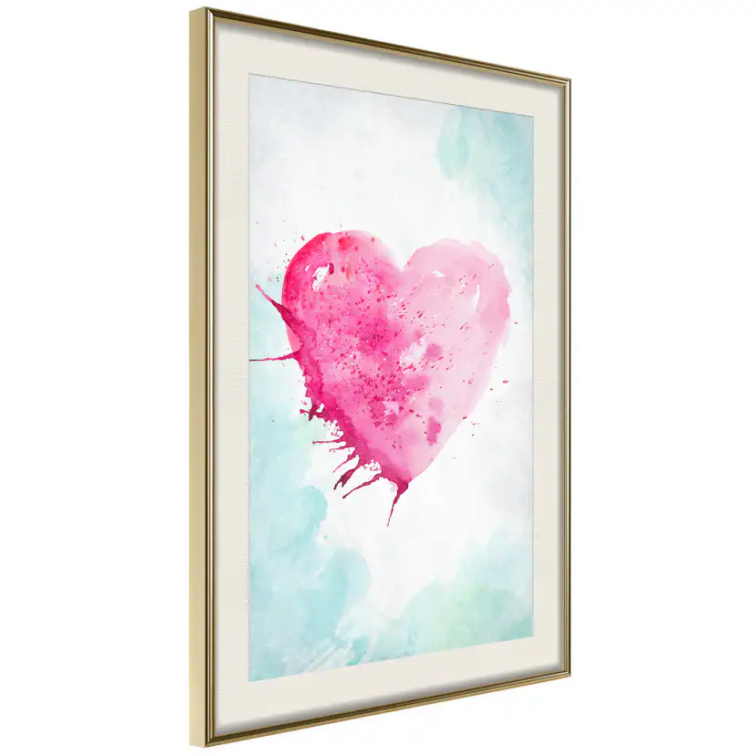 Poster Artgeist Affisch Watercolour Heart
