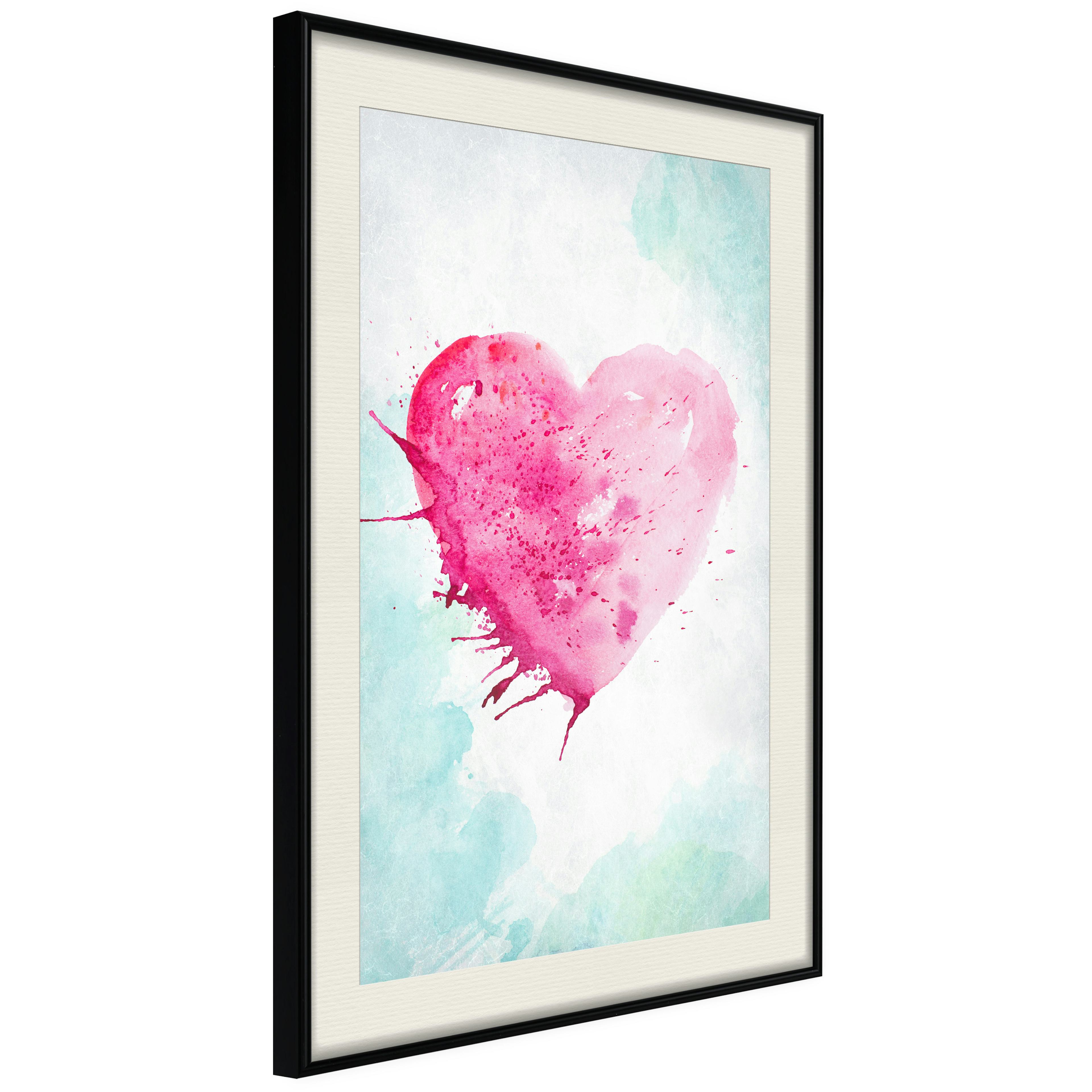 Poster Artgeist Affisch Watercolour Heart