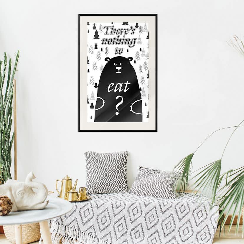 Poster Artgeist Affisch There's Nothing To Eat?