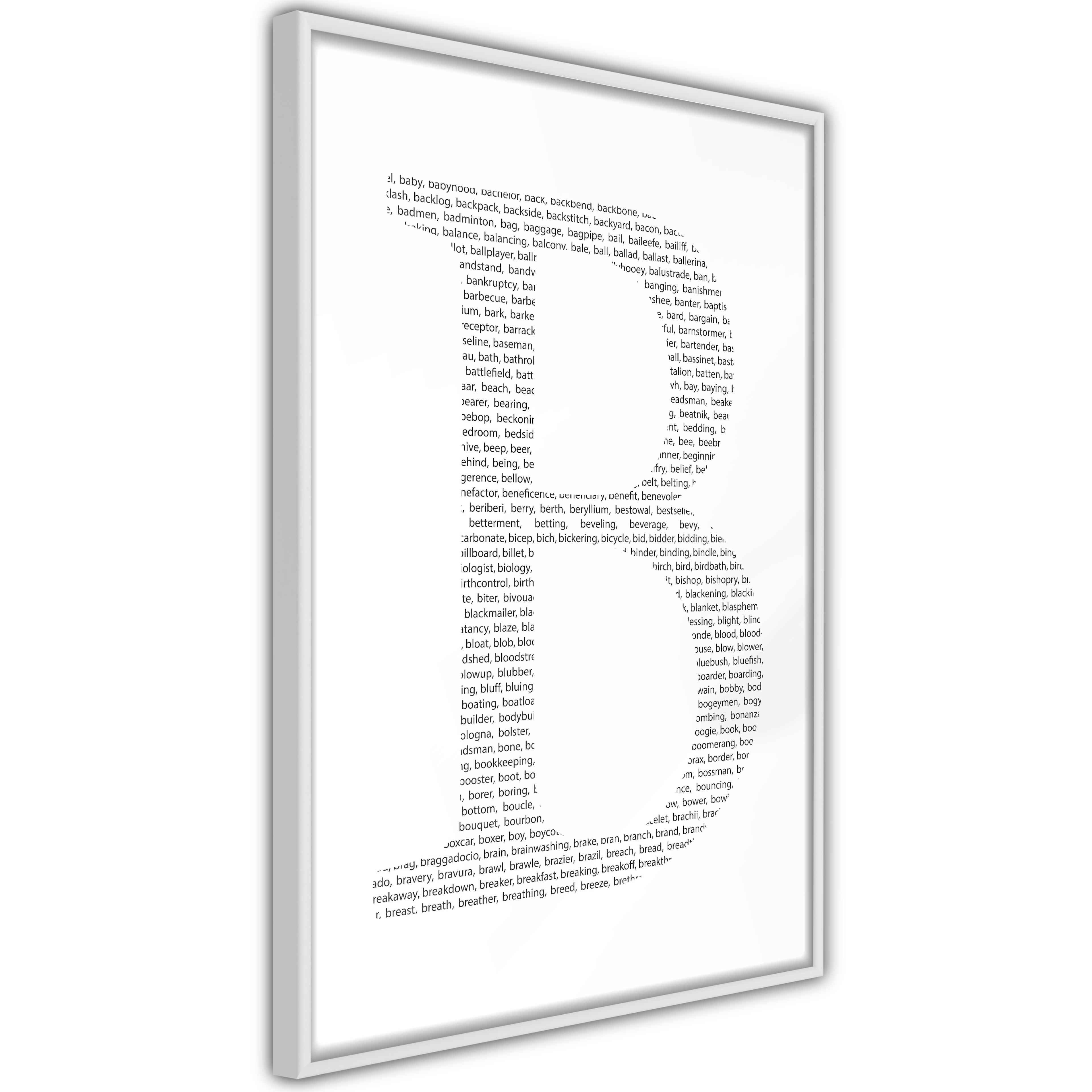 Poster Artgeist Affisch Letter B