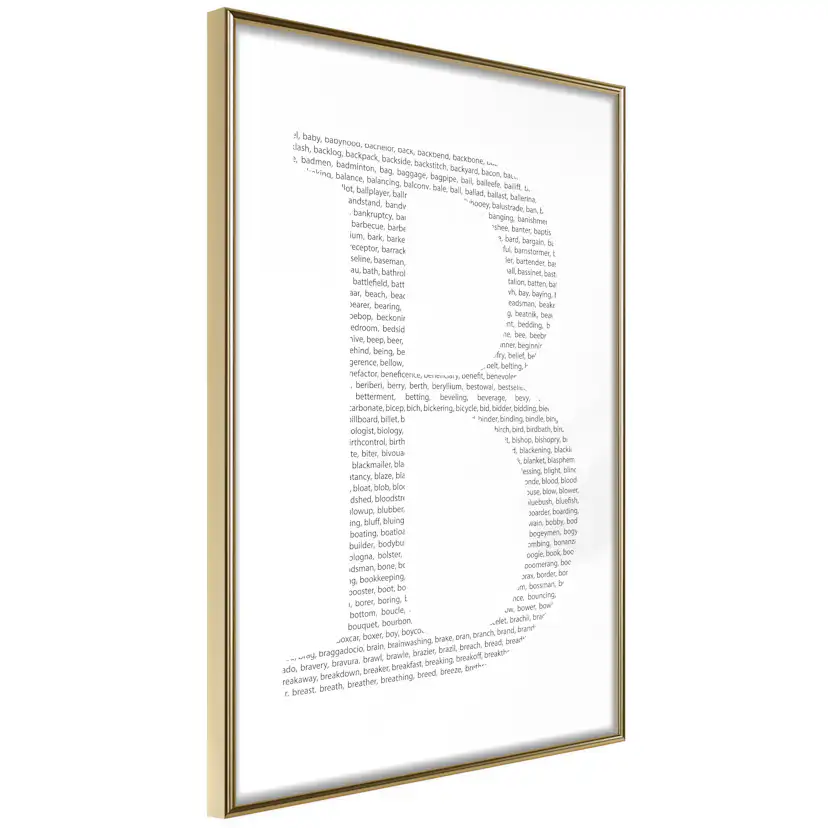 Poster Artgeist Affisch Letter B