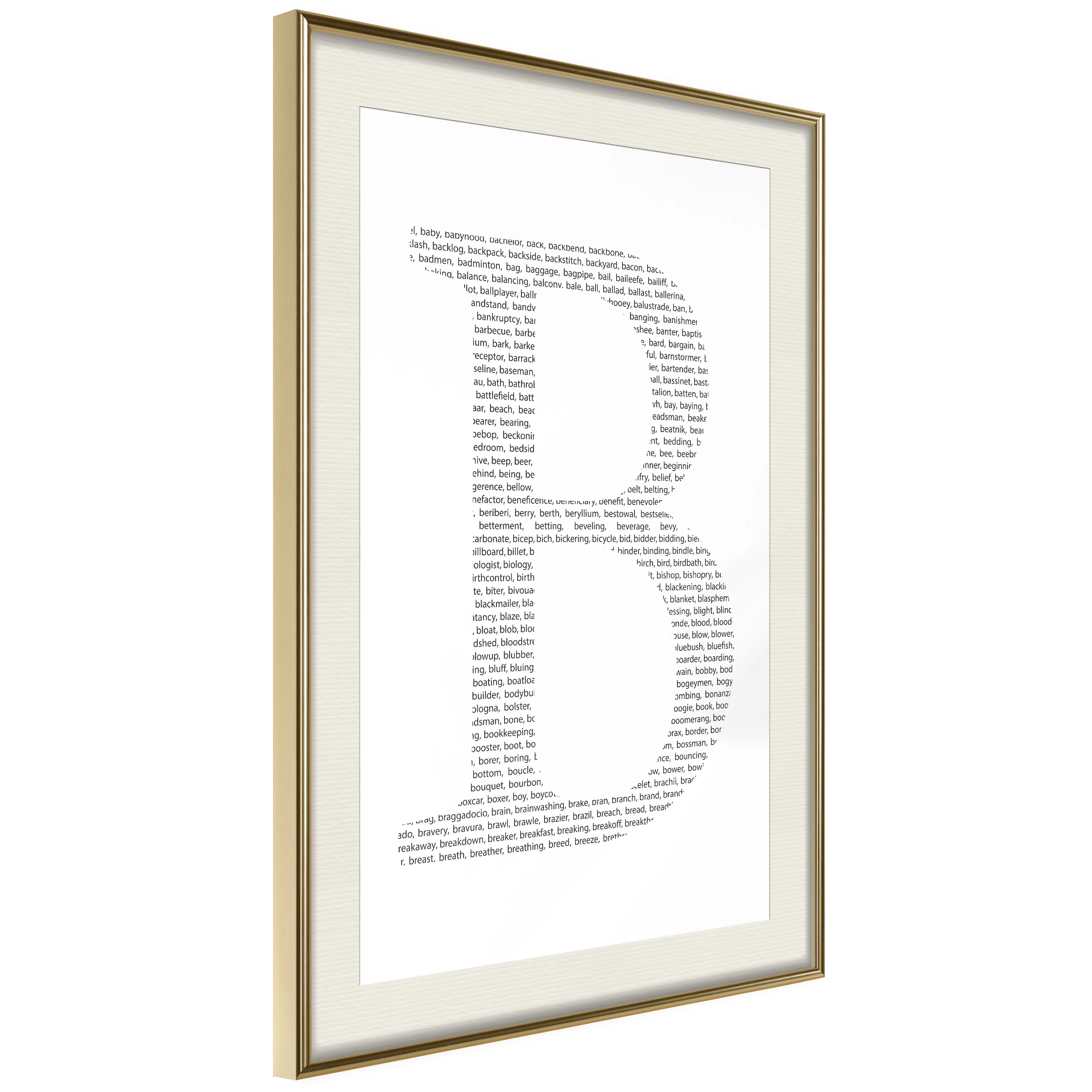 Poster Artgeist Affisch Letter B