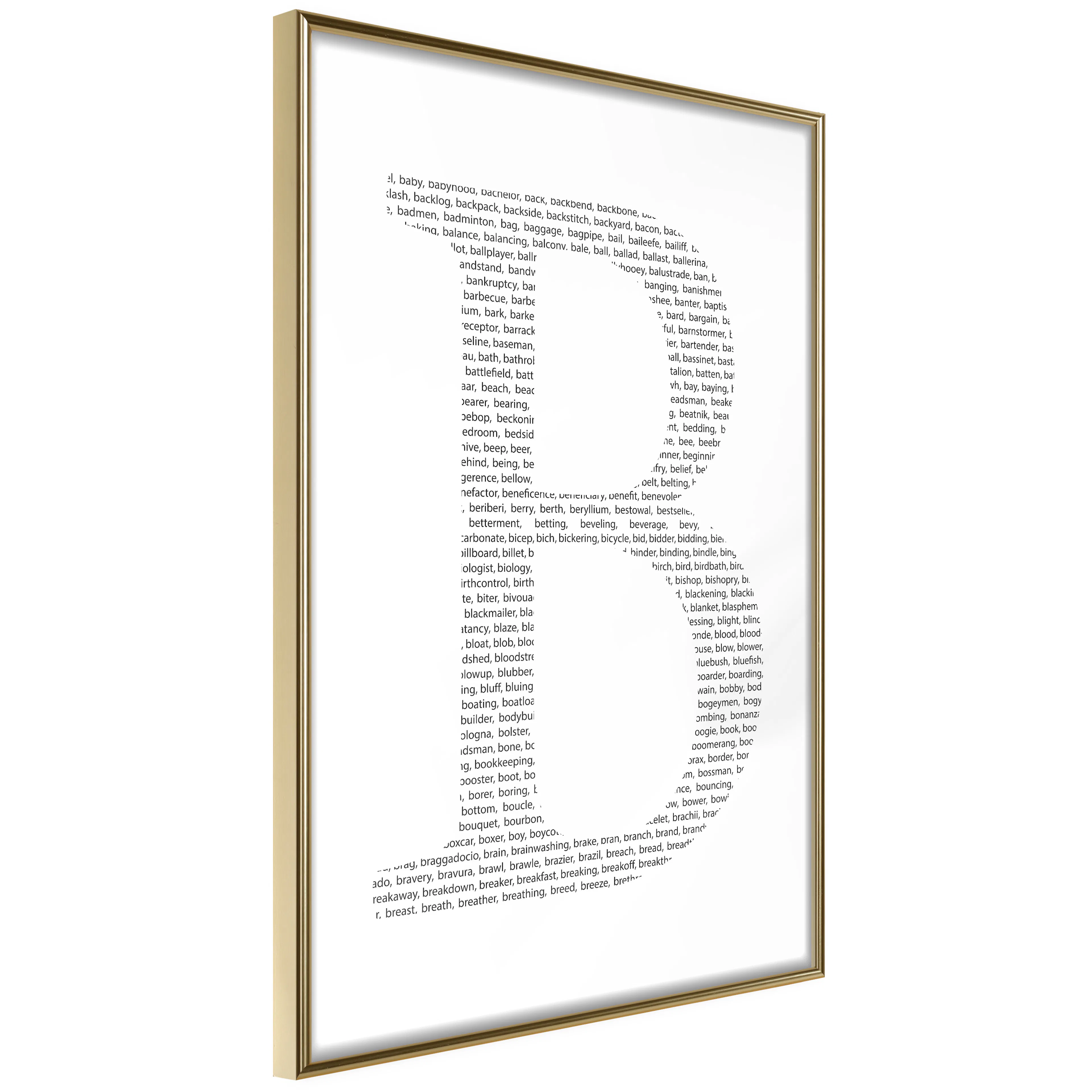 Poster Artgeist Affisch Letter B
