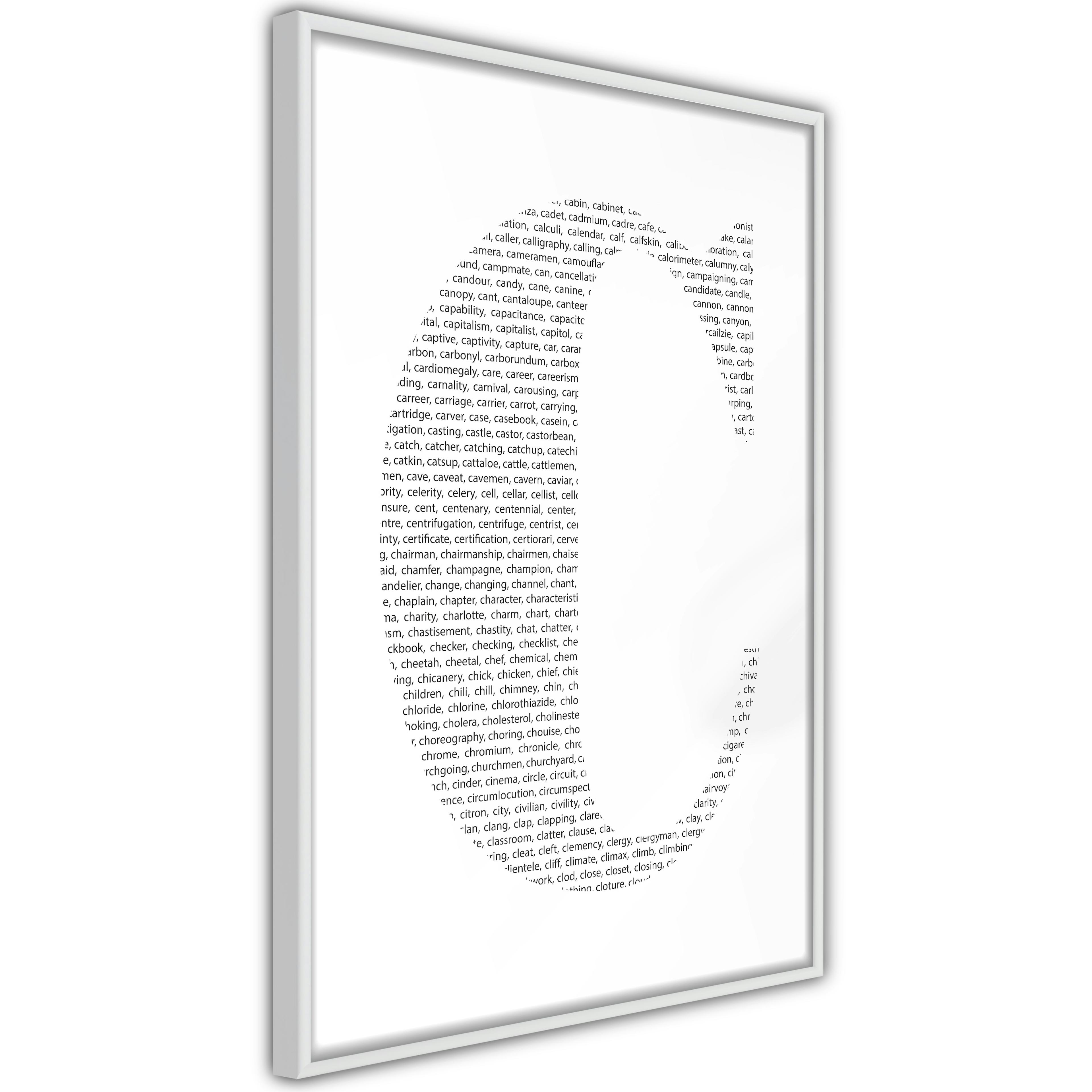 Poster Artgeist Affisch Letter C