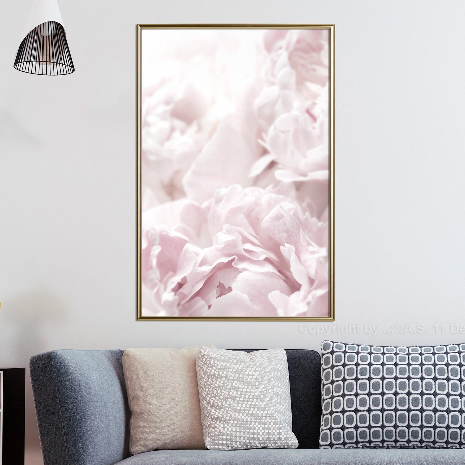 Poster Artgeist Affisch Fluffy Peonies