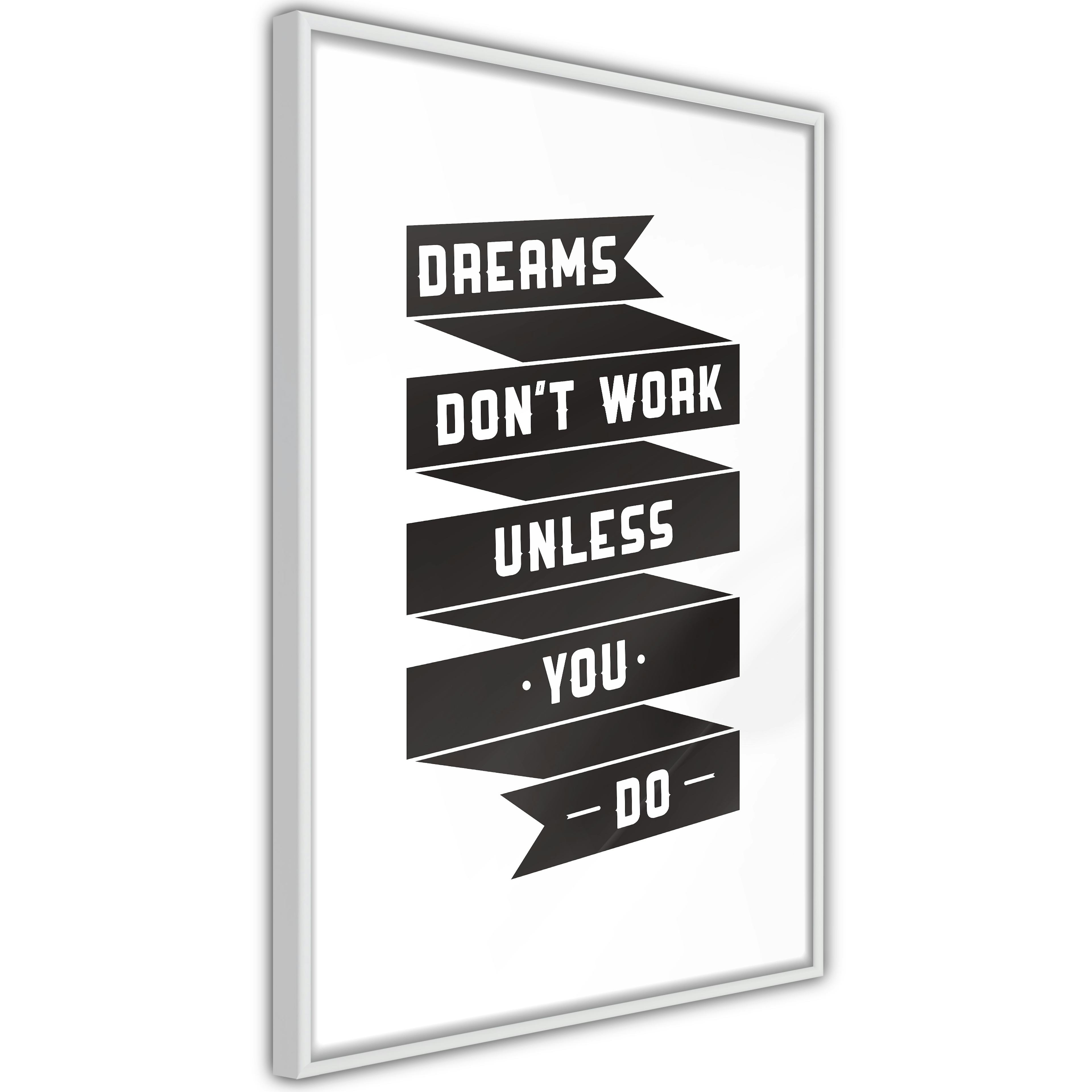 Poster Artgeist Affisch Dreams don't work