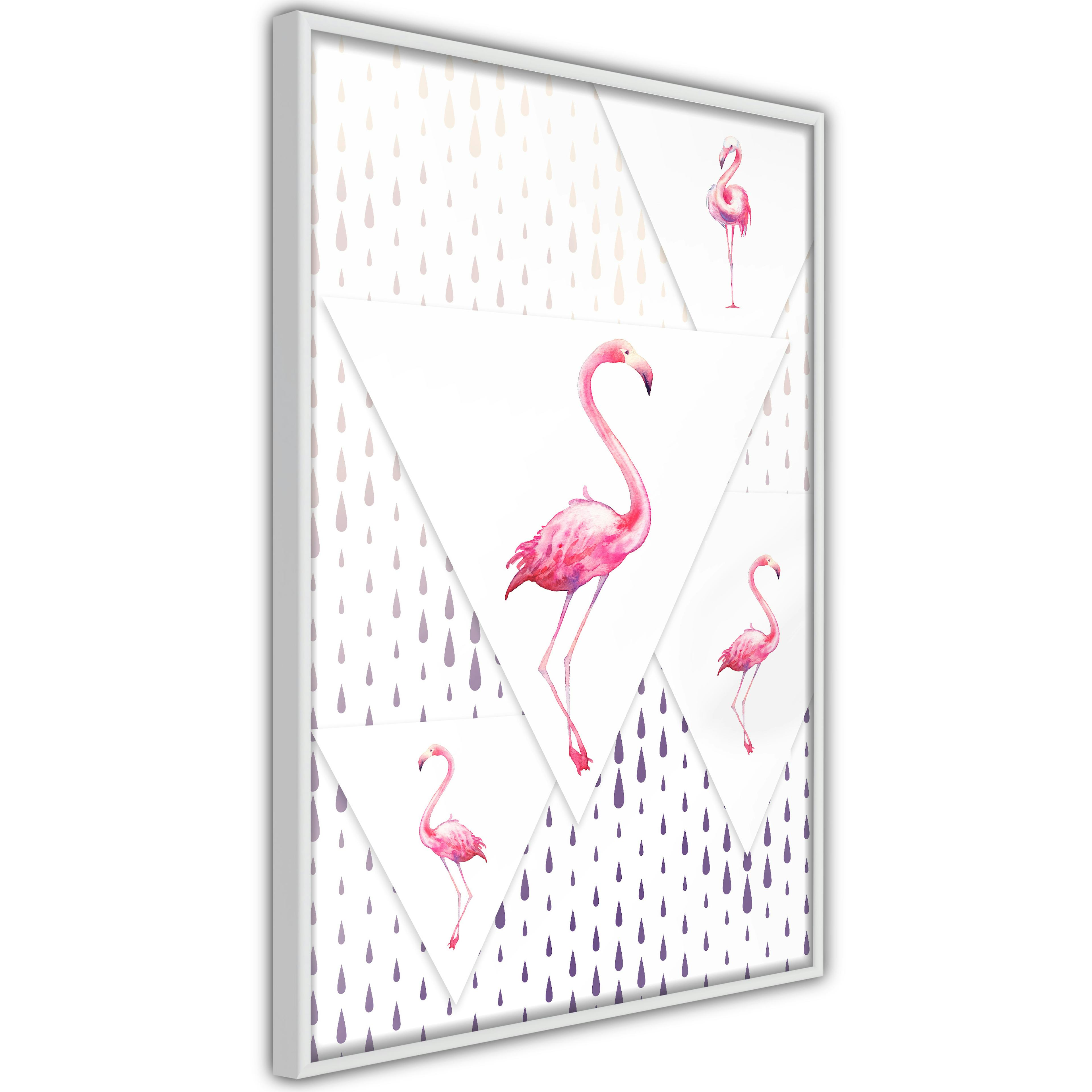 Poster Artgeist Affisch Flamingo Family