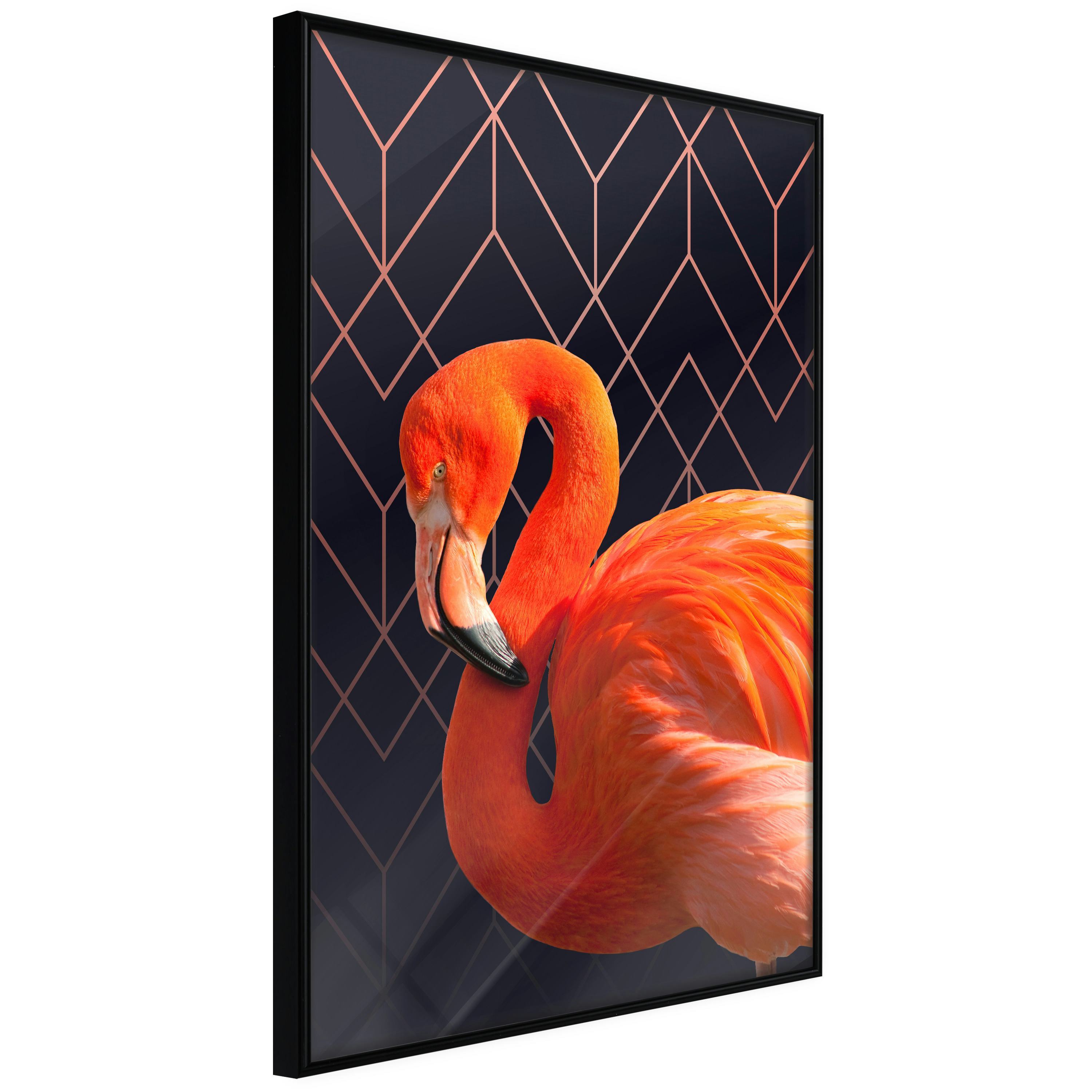 Poster Artgeist Affisch Flamingo Solo
