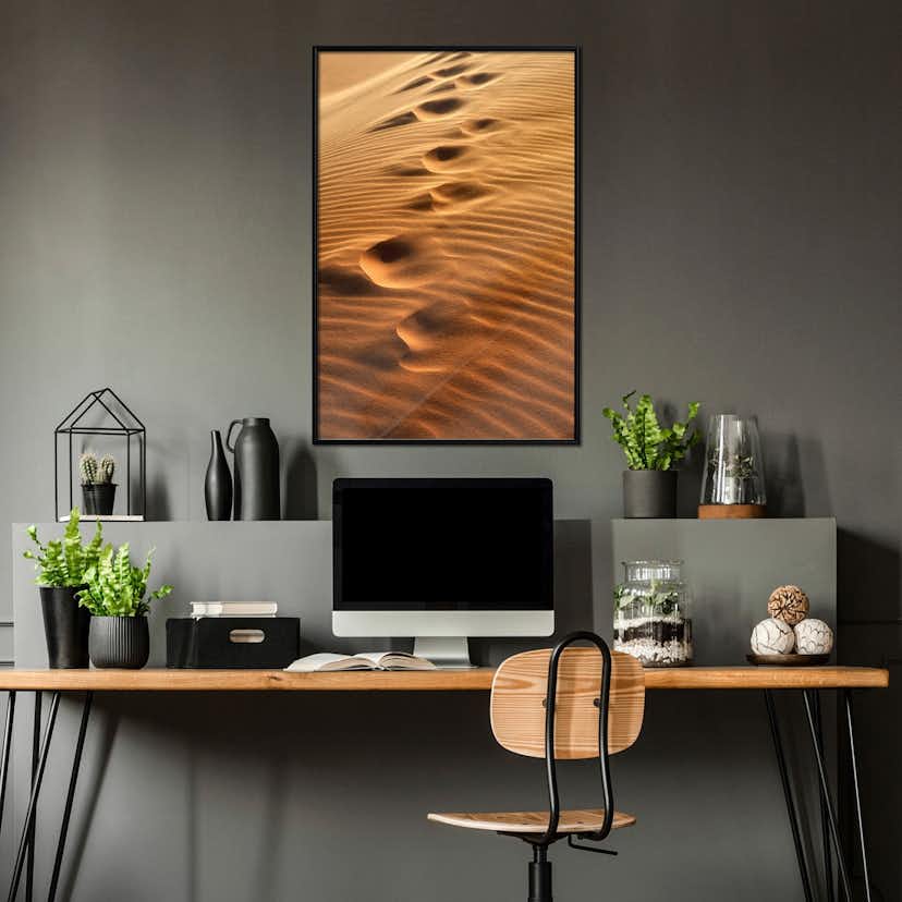 Poster Artgeist Affisch Traces on the Sand