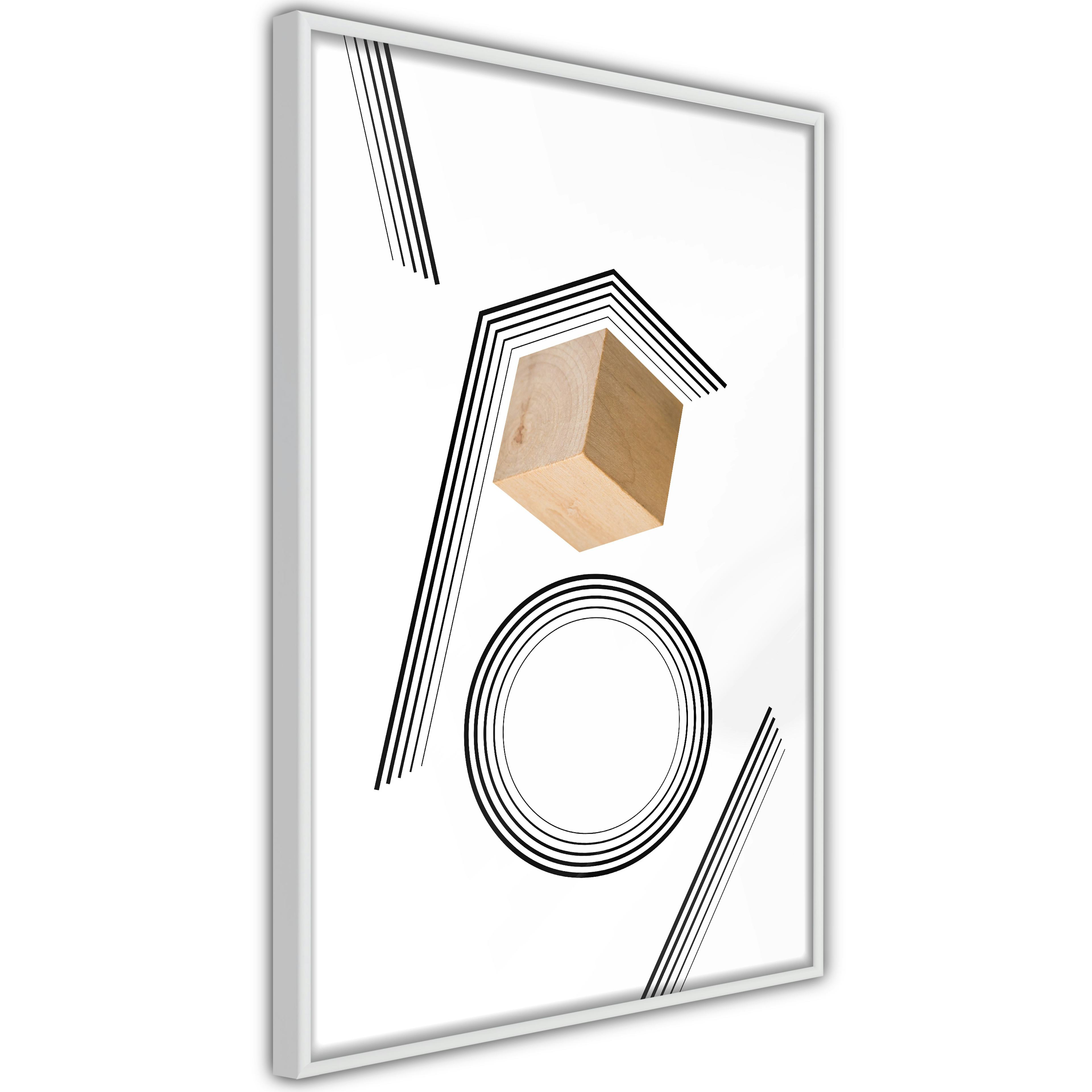 Poster Artgeist Affisch Wooden Cube