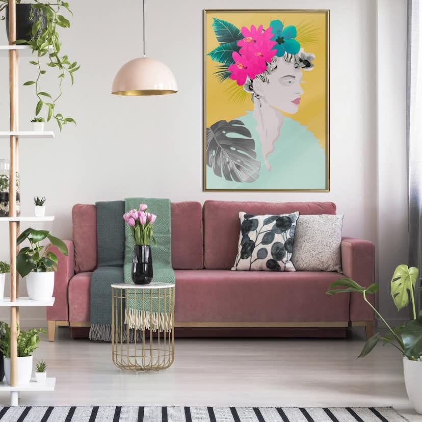 Poster Artgeist Affisch Flowers In The Hair