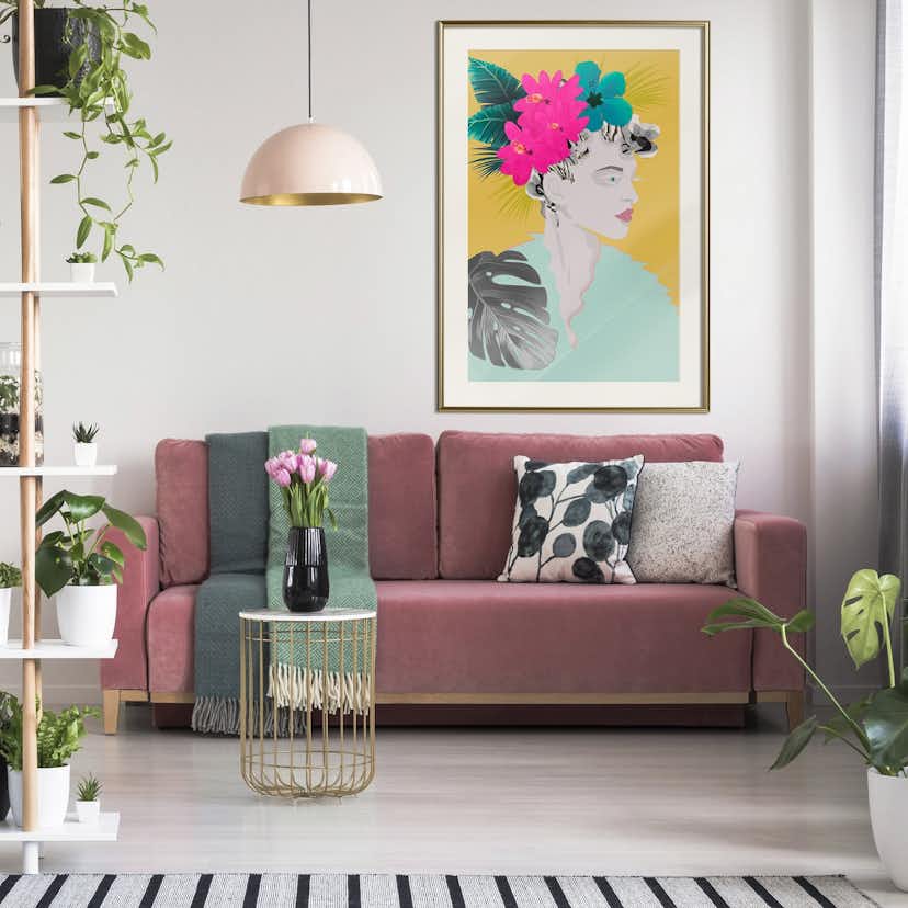 Poster Artgeist Affisch Flowers In The Hair