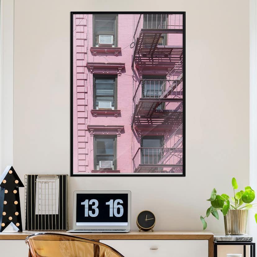 Poster Artgeist Affisch Fire Stairs