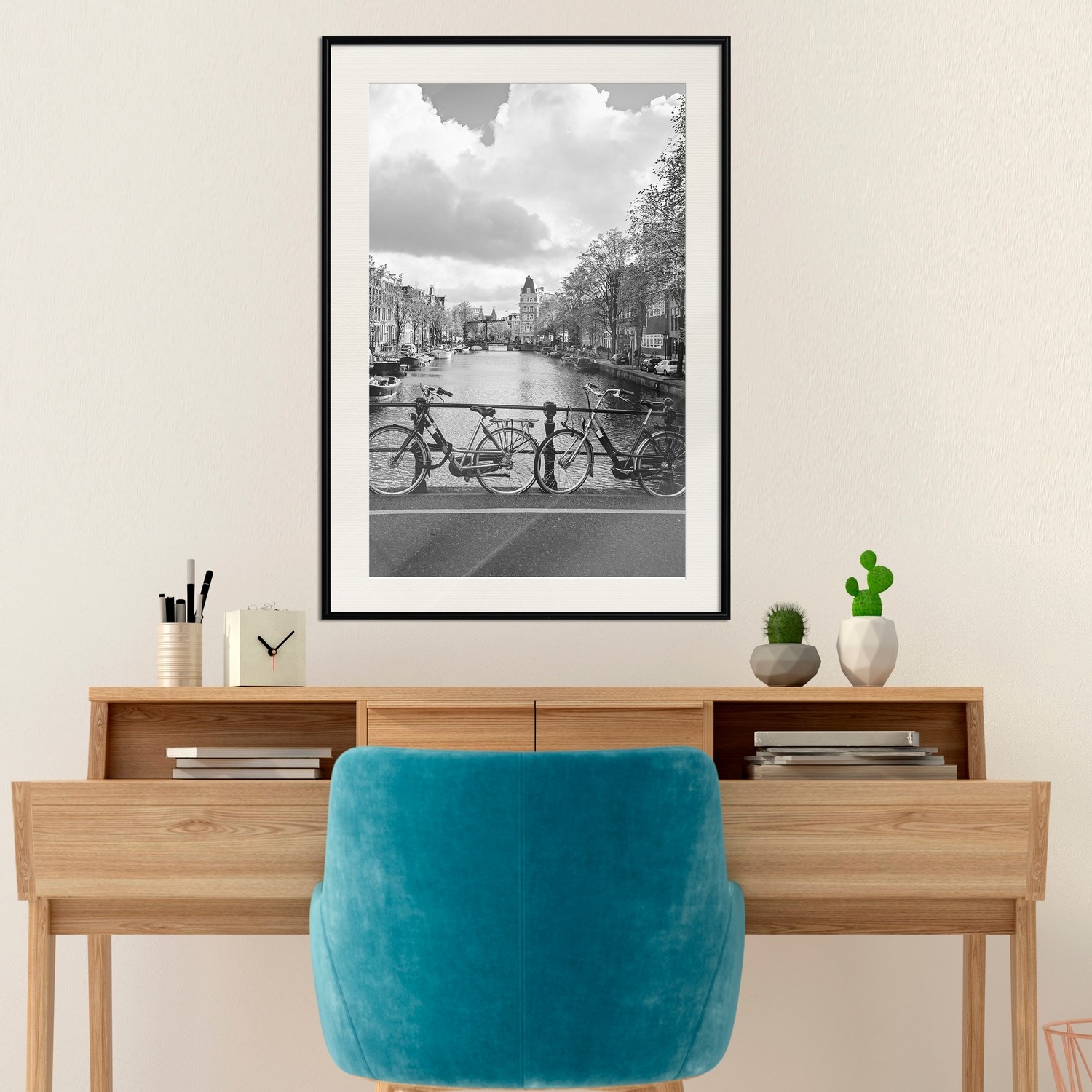 Poster Artgeist Affisch Bikes On Bridge