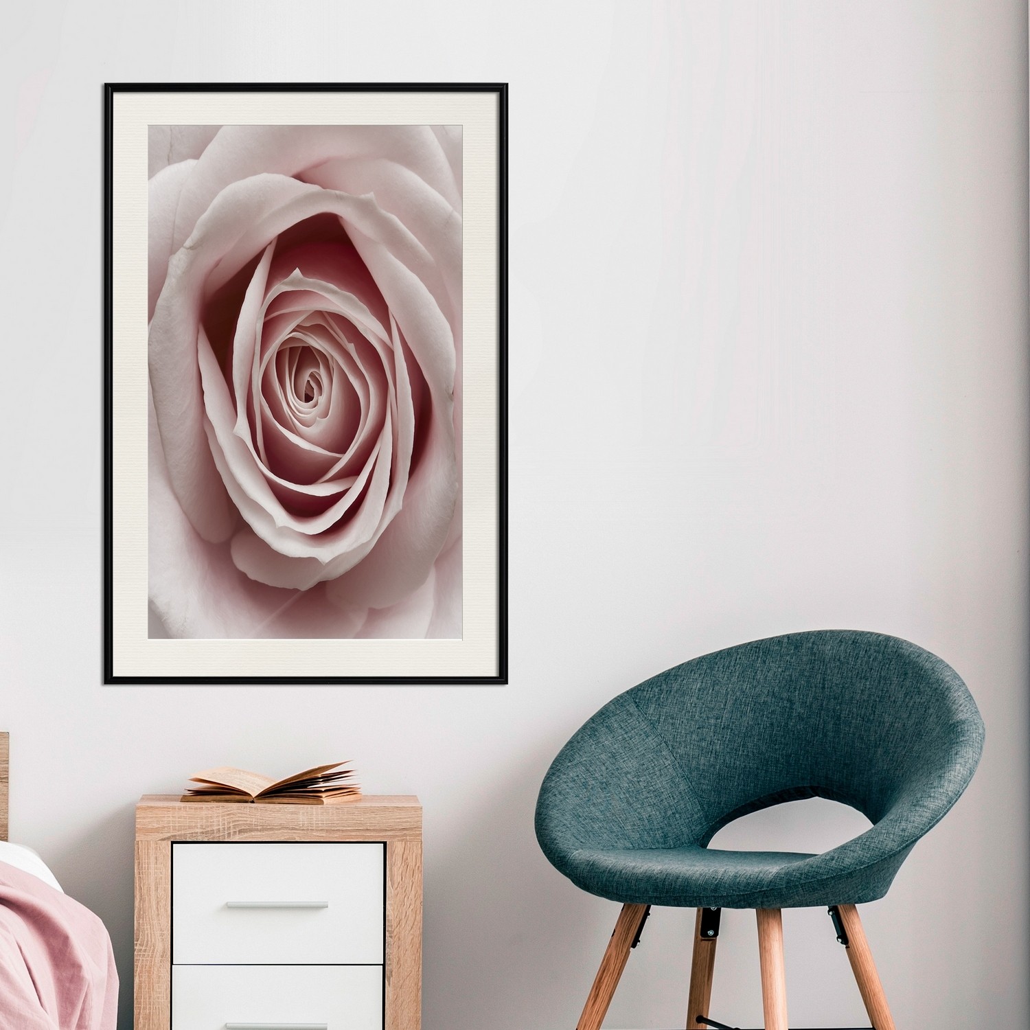 Poster Artgeist Affisch Pastel Rose