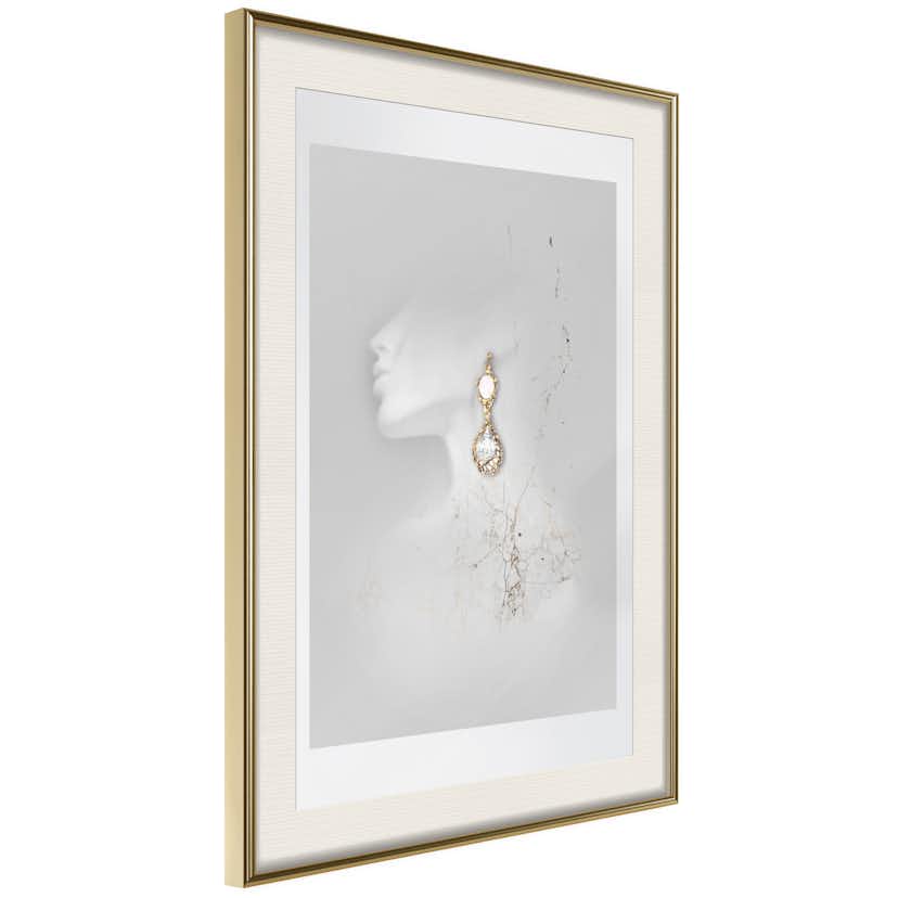 Poster Artgeist Affisch Gold Earrings