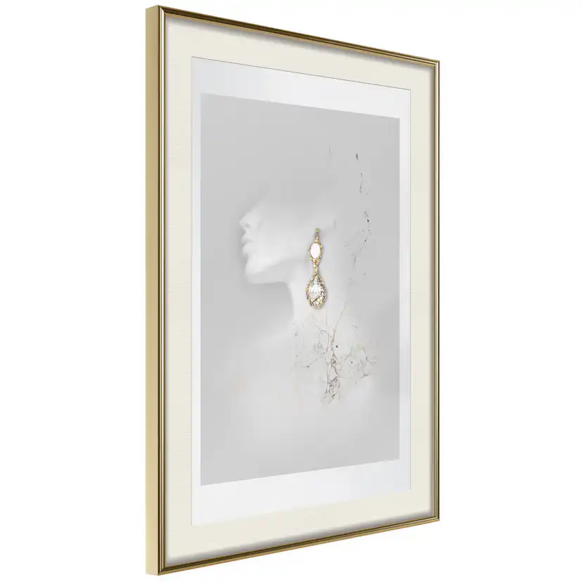 Poster Artgeist Affisch Gold Earrings