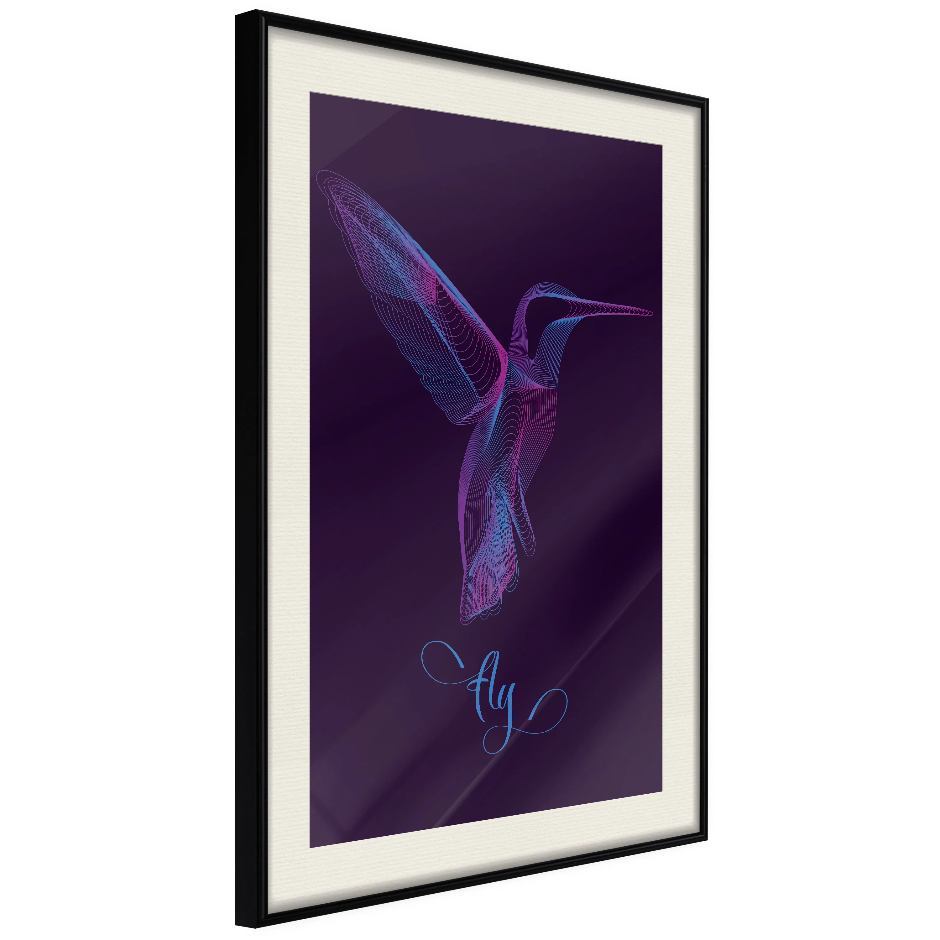 Poster Artgeist Affisch Purple Hummingbird