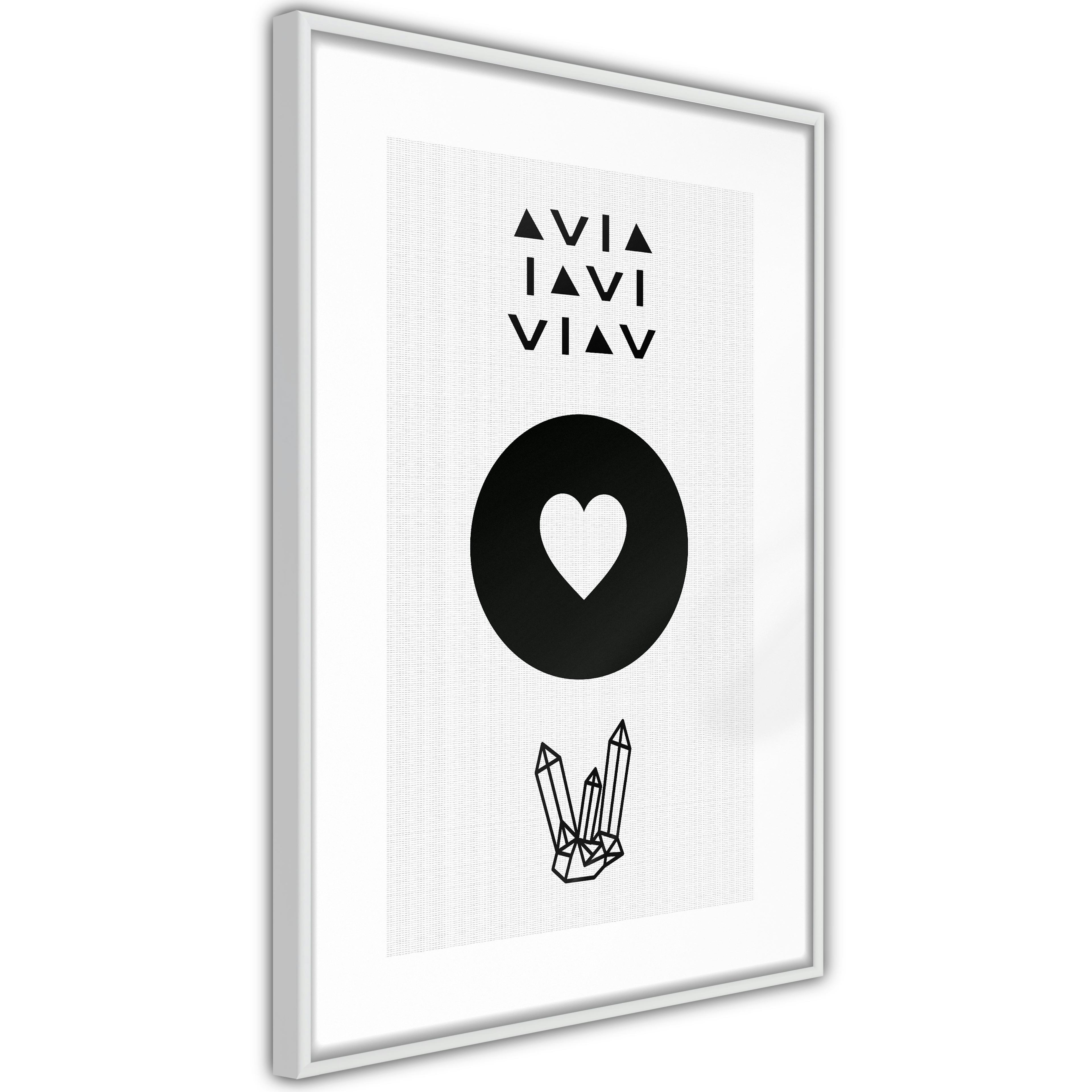 Poster Artgeist Affisch Heart and Crystals