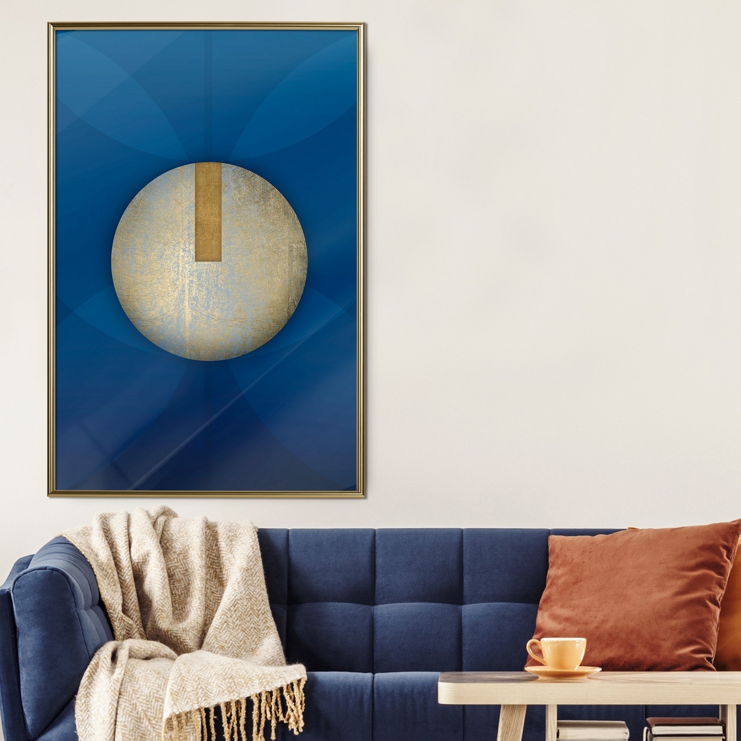 Poster Artgeist Affisch Indigo Abstraction