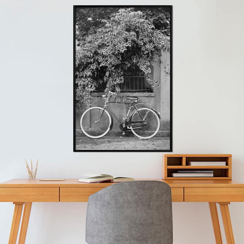 Poster Artgeist Affisch Bicycle and Flowers