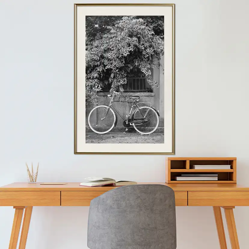 Poster Artgeist Affisch Bicycle and Flowers