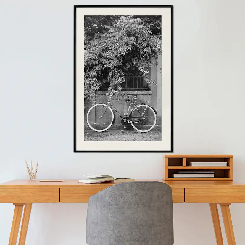 Poster Artgeist Affisch Bicycle and Flowers