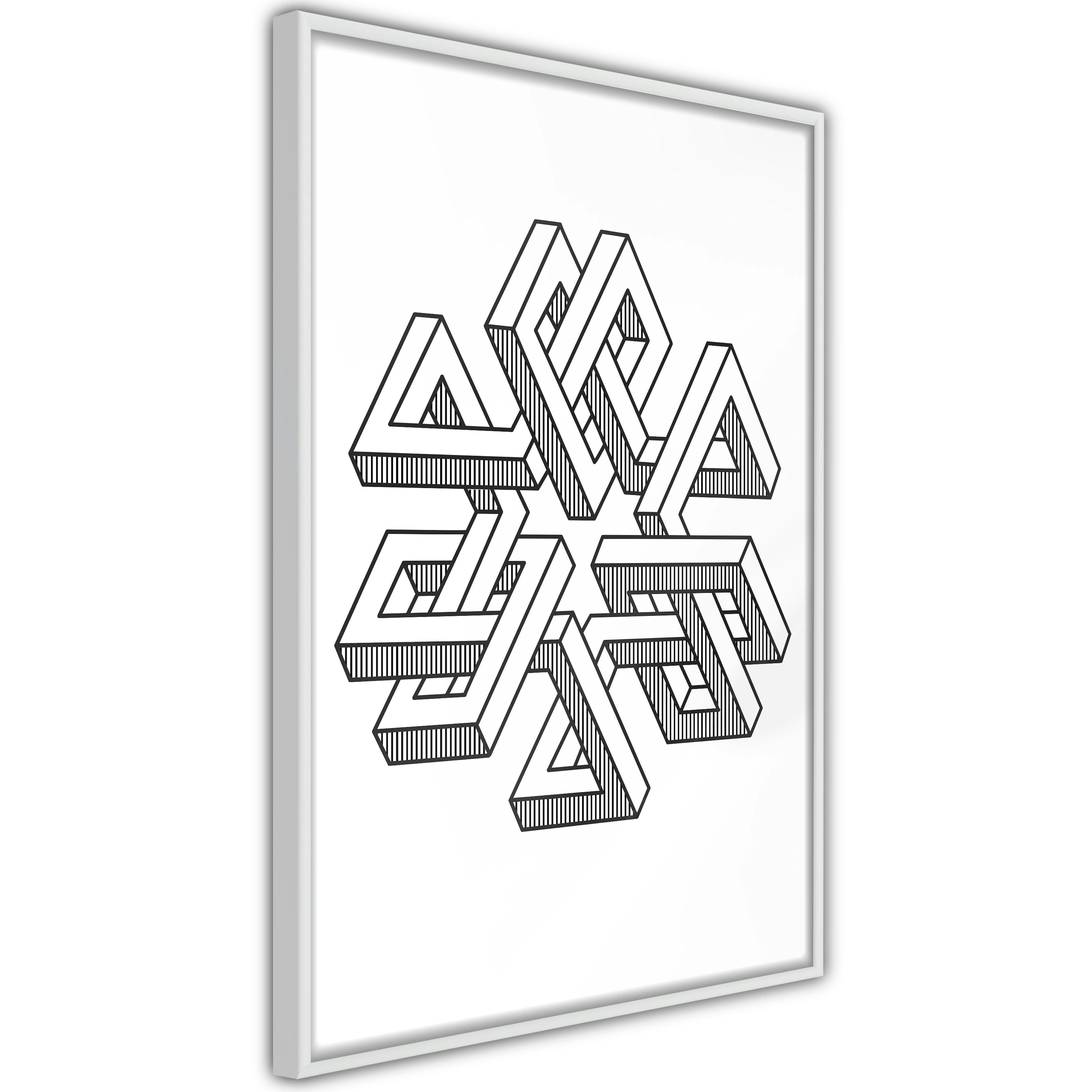 Poster Artgeist Affisch Geometric Clover